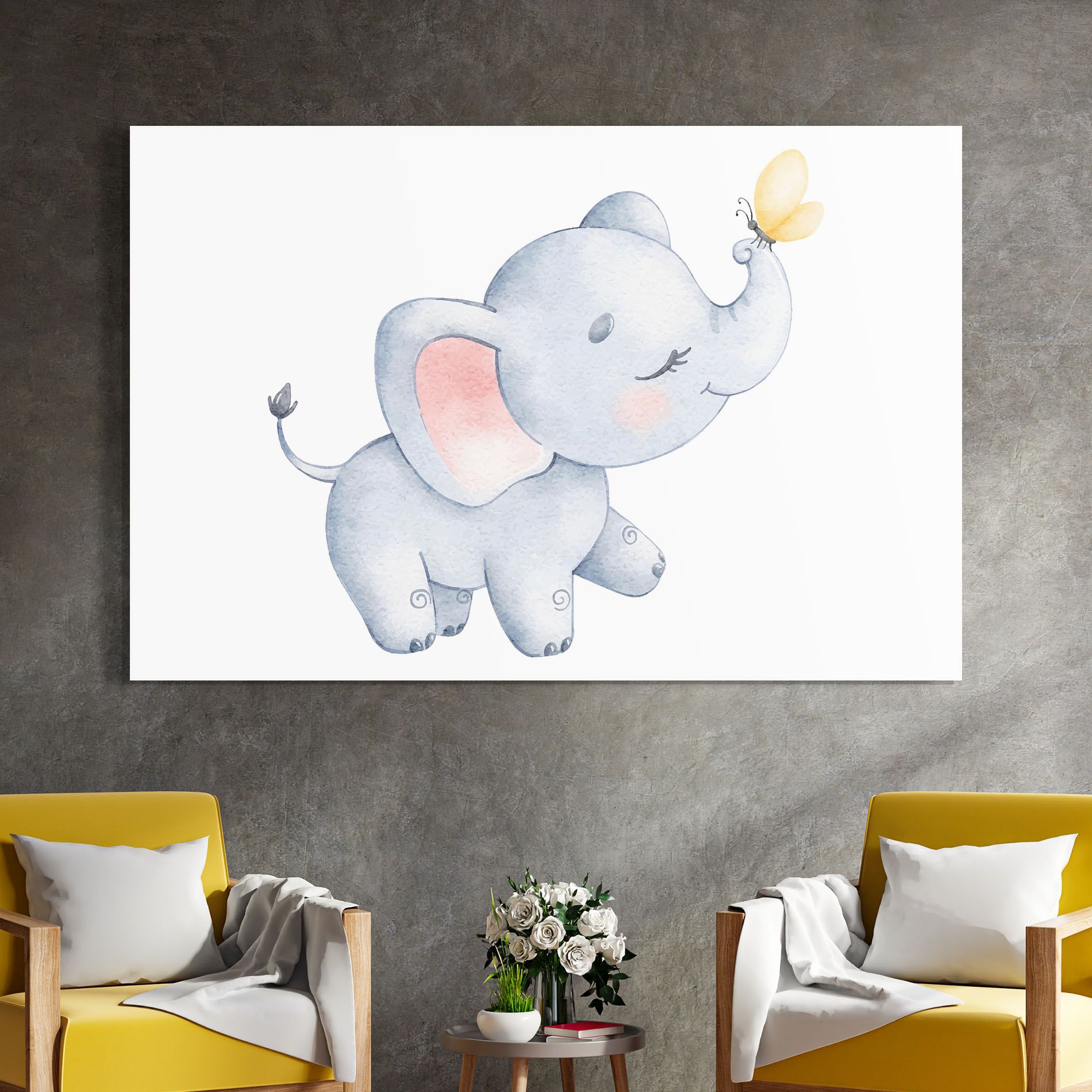 Elephant Butterfly mockup 4