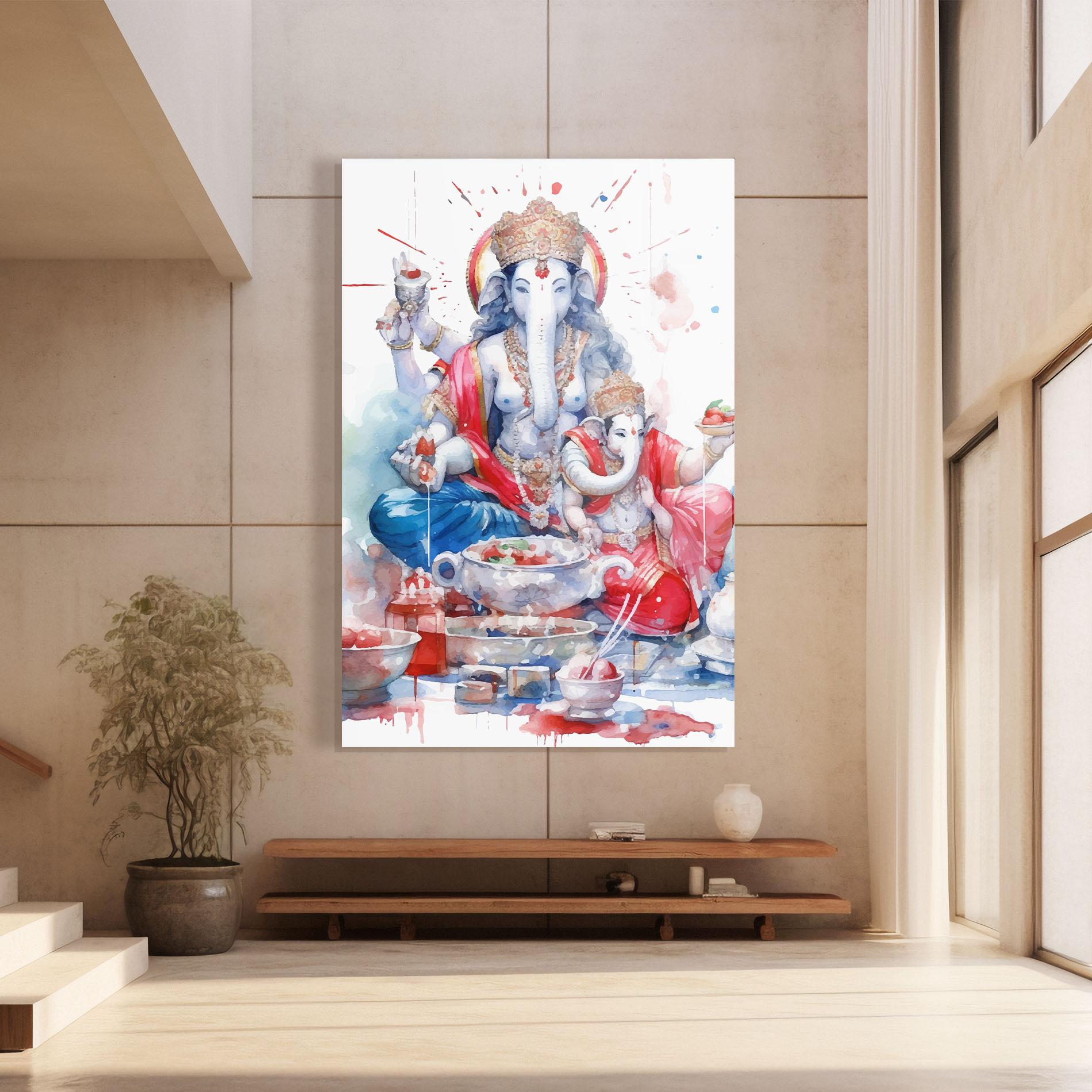 Стъклена картина Durga Puja Festival mockup 8