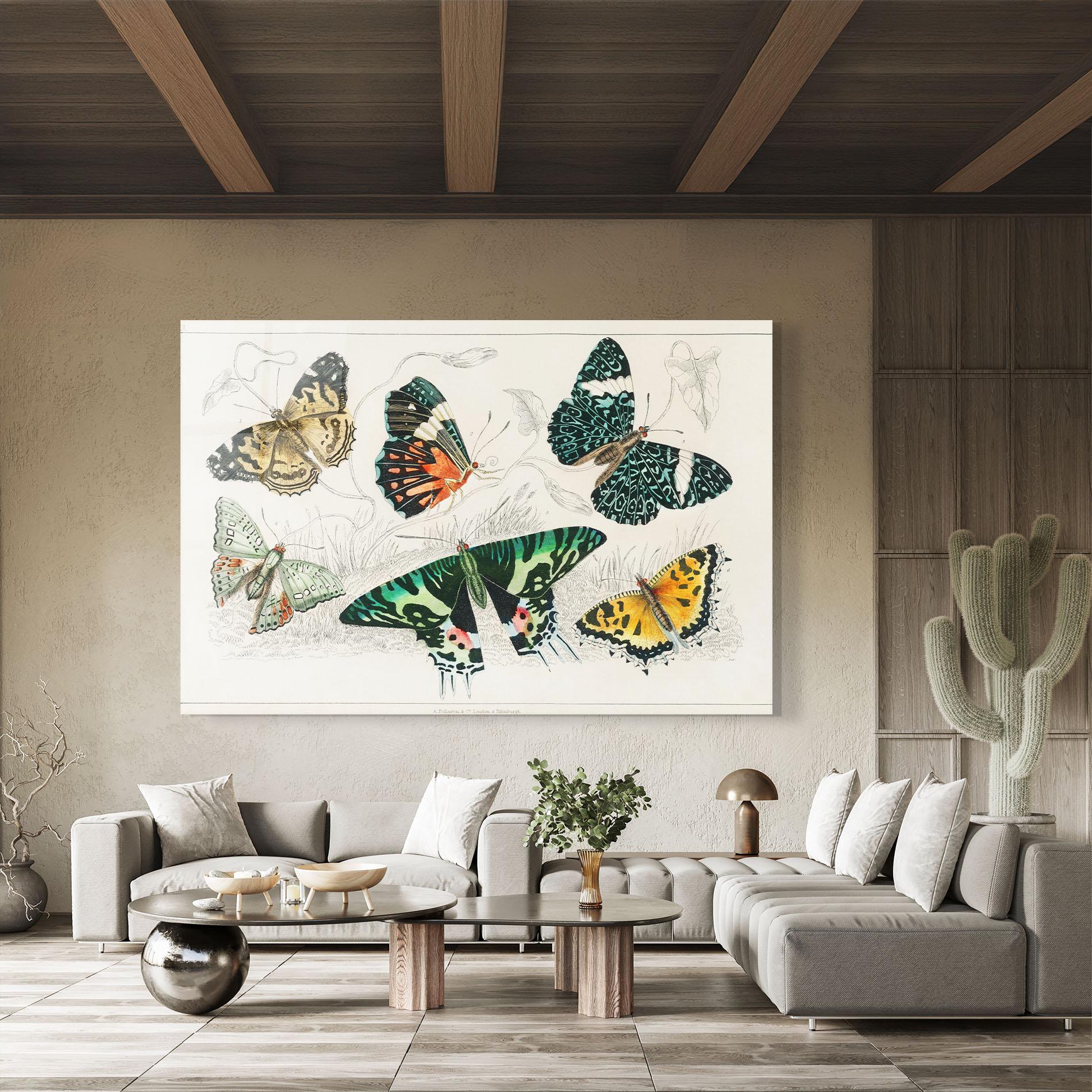 Стъклена картина Butterfly Art mockup 8