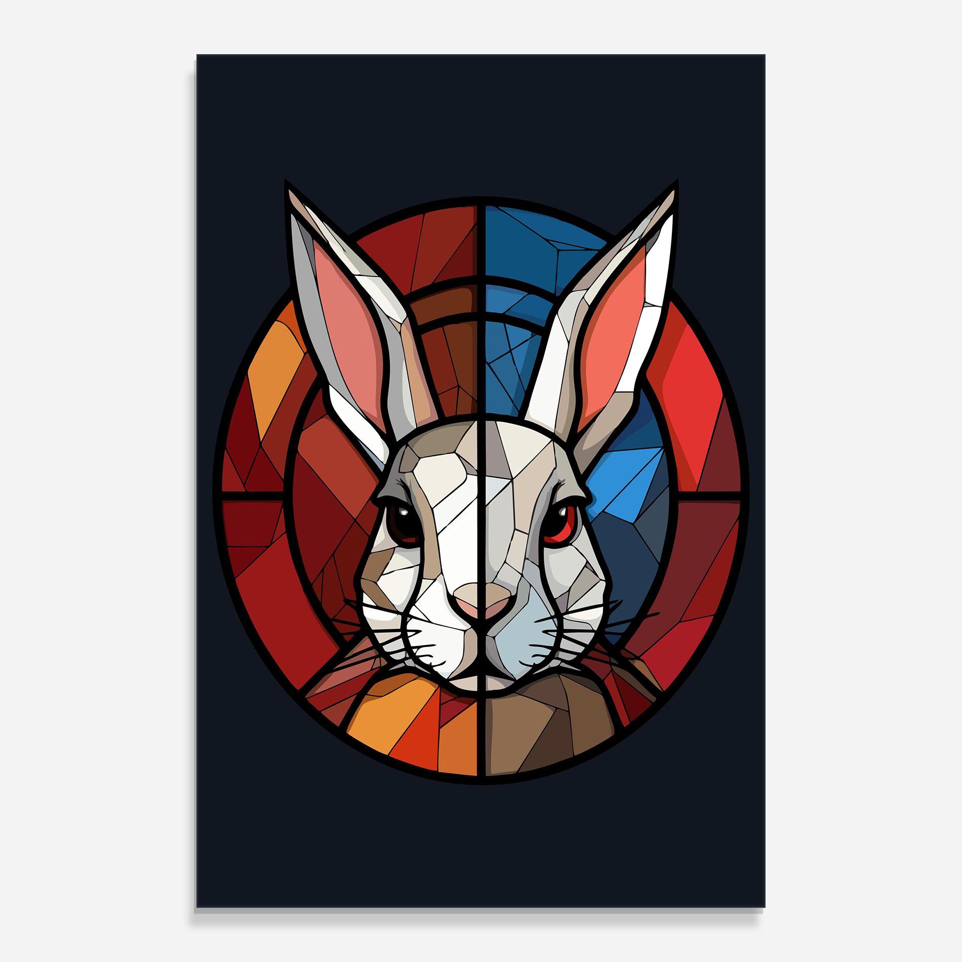 Стъклена картина Bunny mockup 0