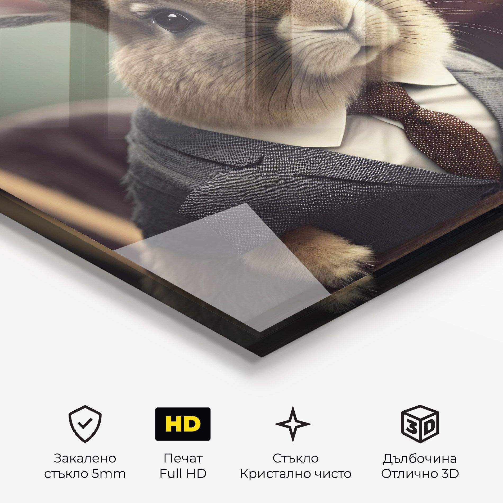 Business Suit Bunny mockup 3