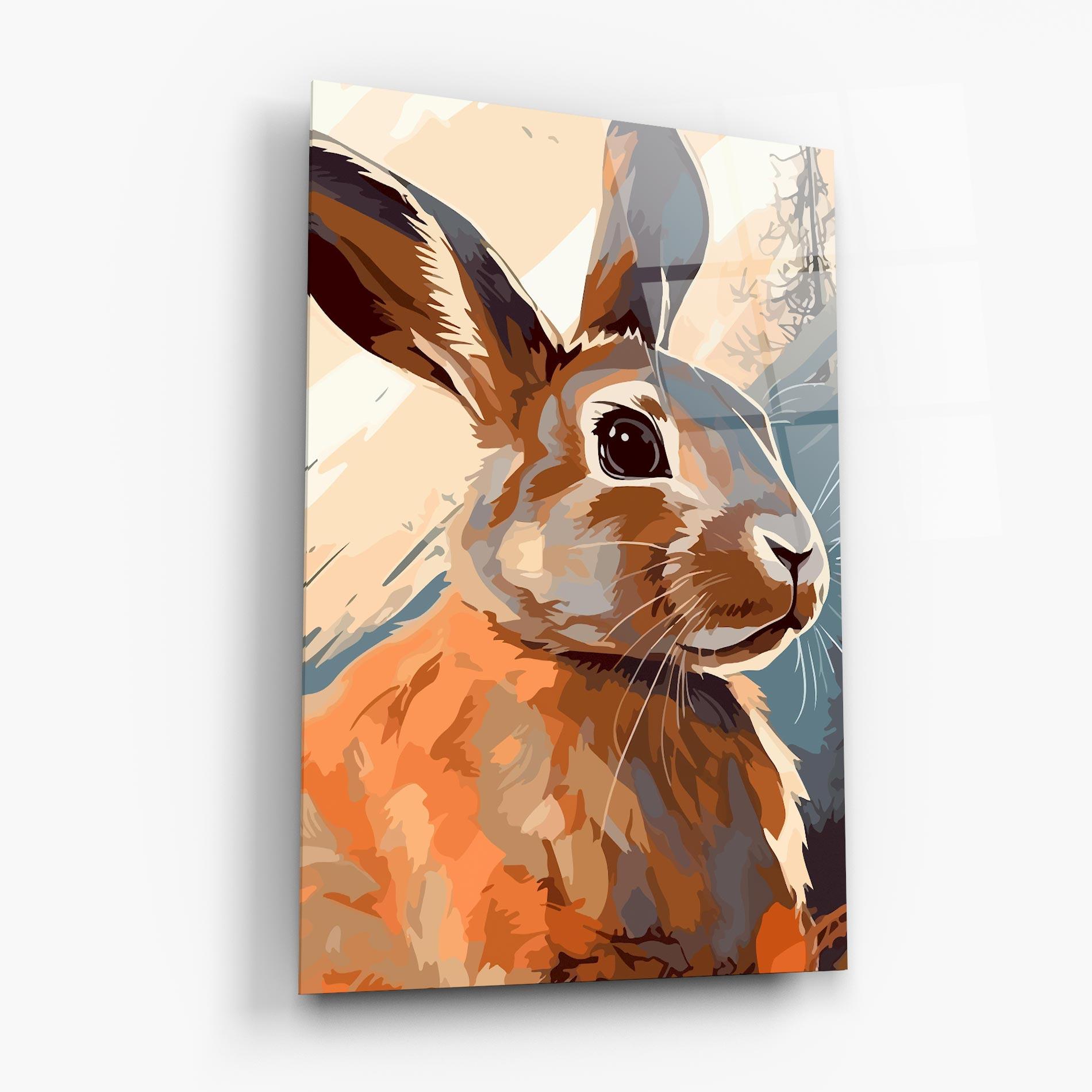 Стъклена картина Anime Rabbit mockup 6