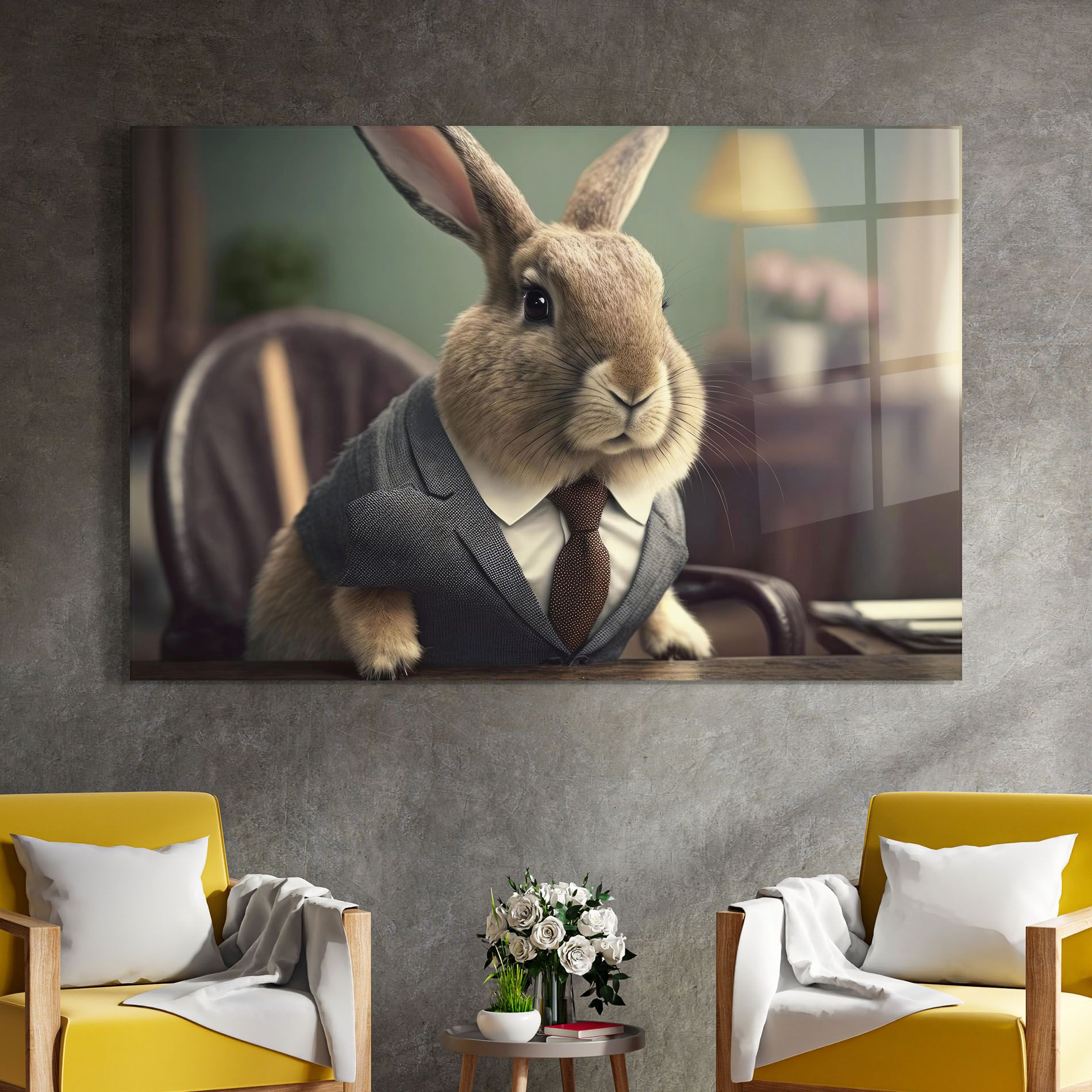 Business Suit Bunny mockup 4