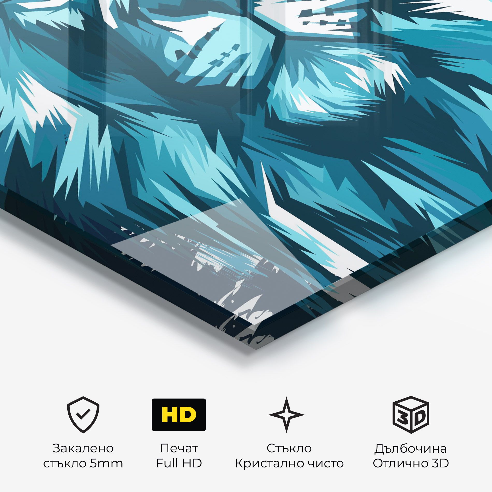 Blue Lion Head mockup 3