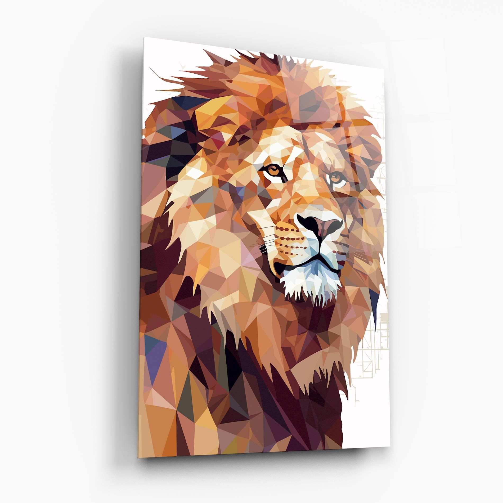 Artistic Lion Head mockup 6