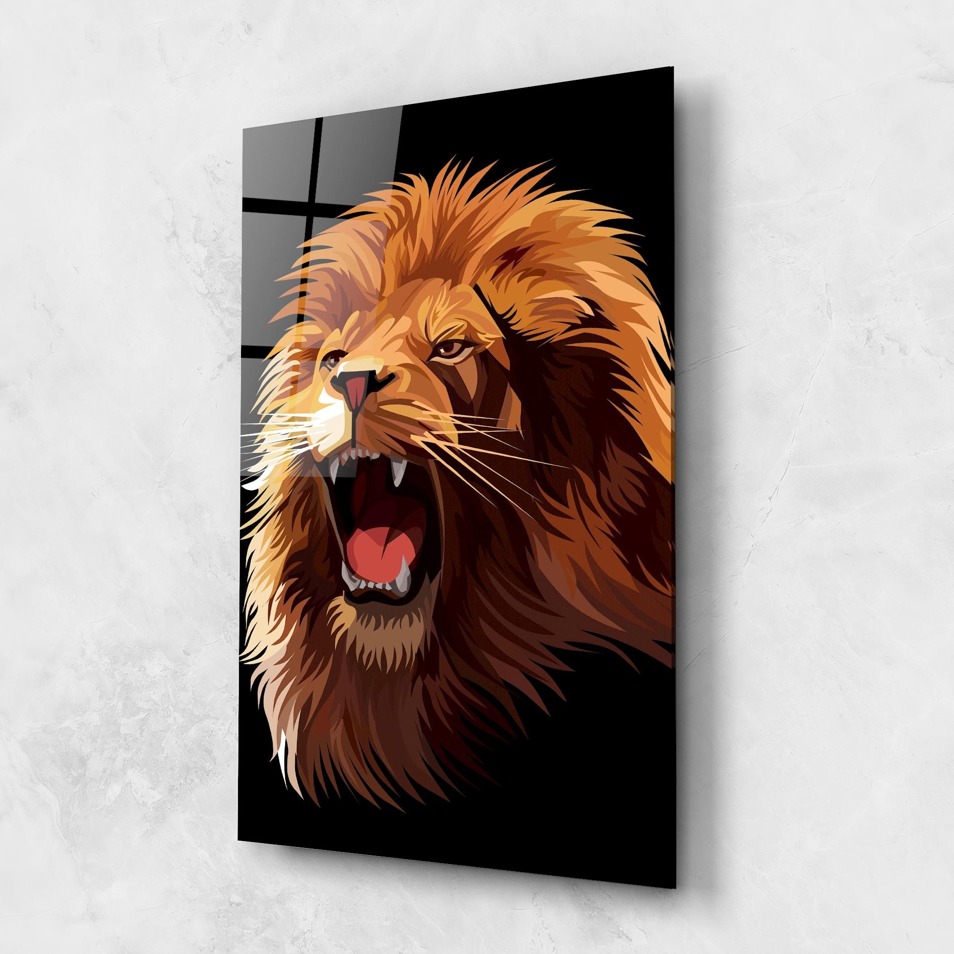 Angry Lion Head mockup 1