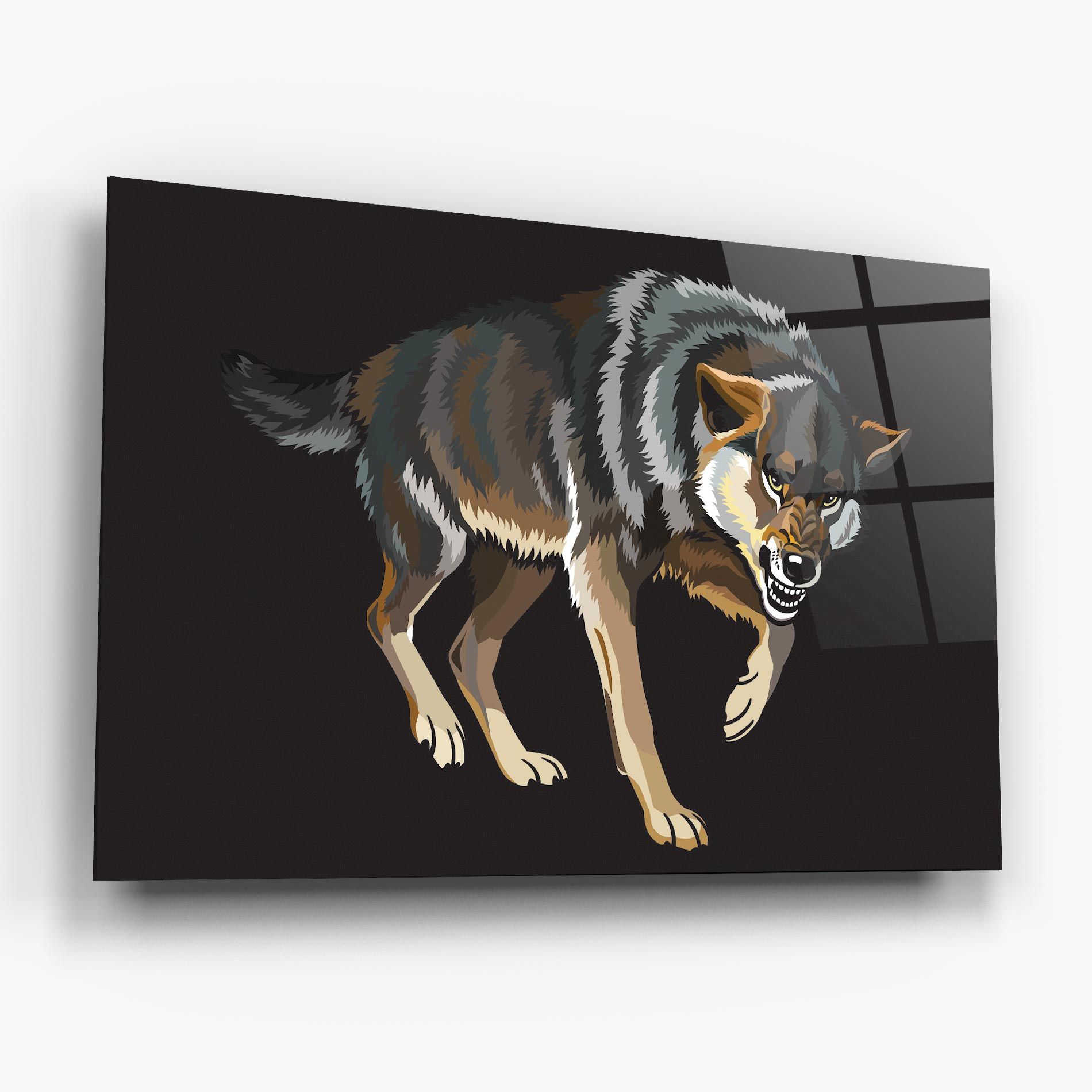 Angry Cartoon Wolf mockup 6