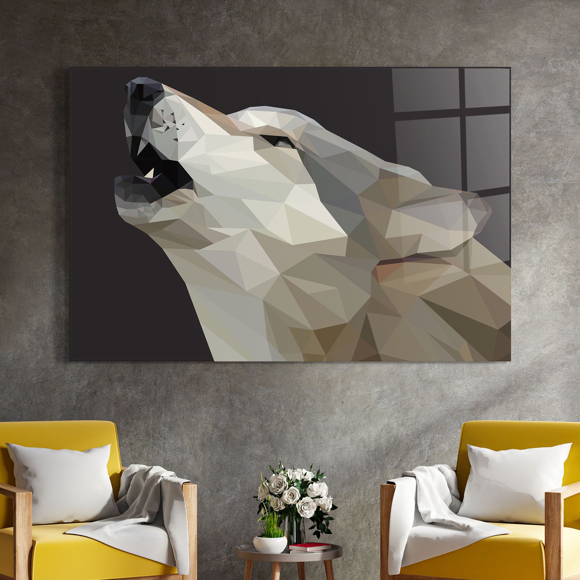 Pretty Grey Wolf mockup 4