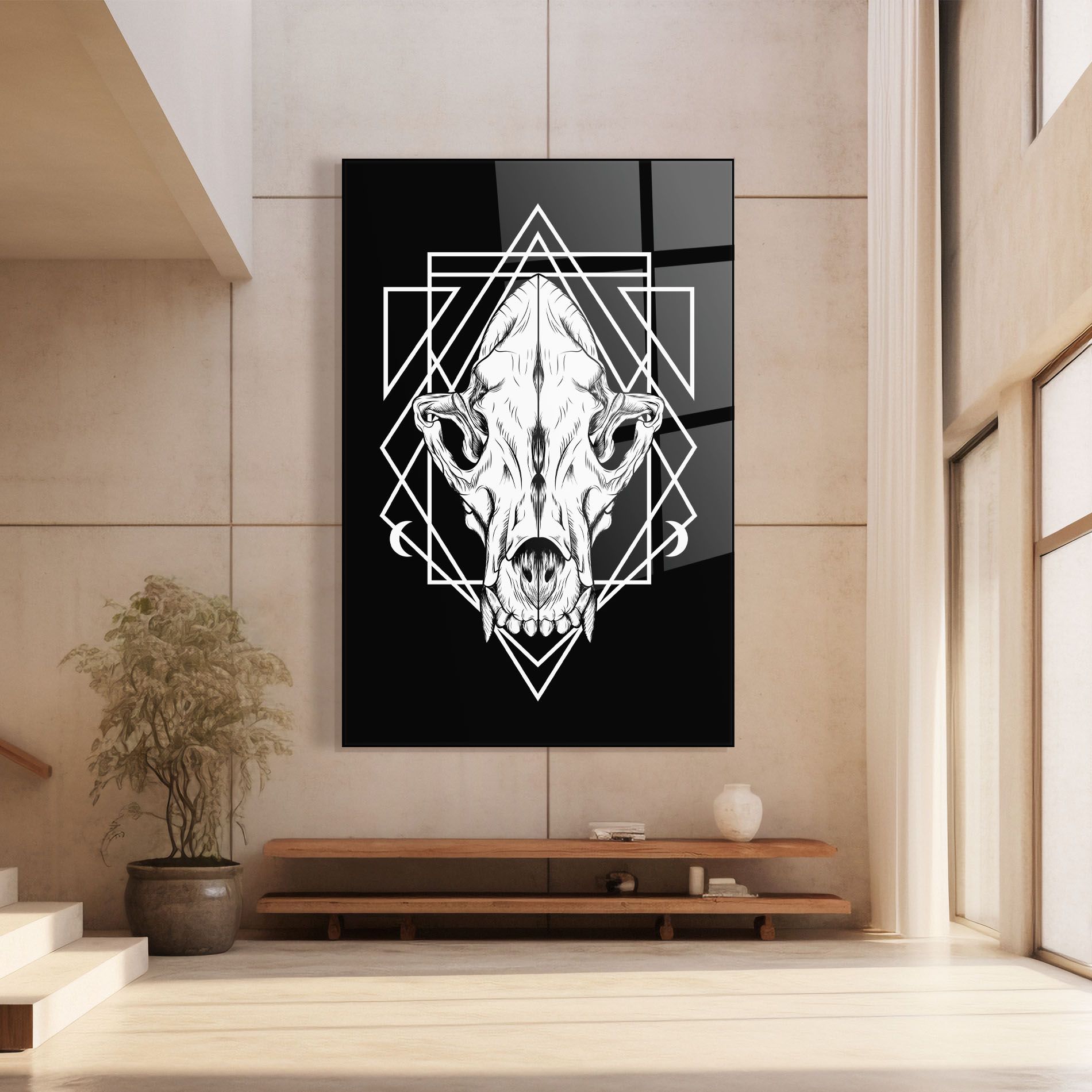 Dark Wolf Skull mockup 8