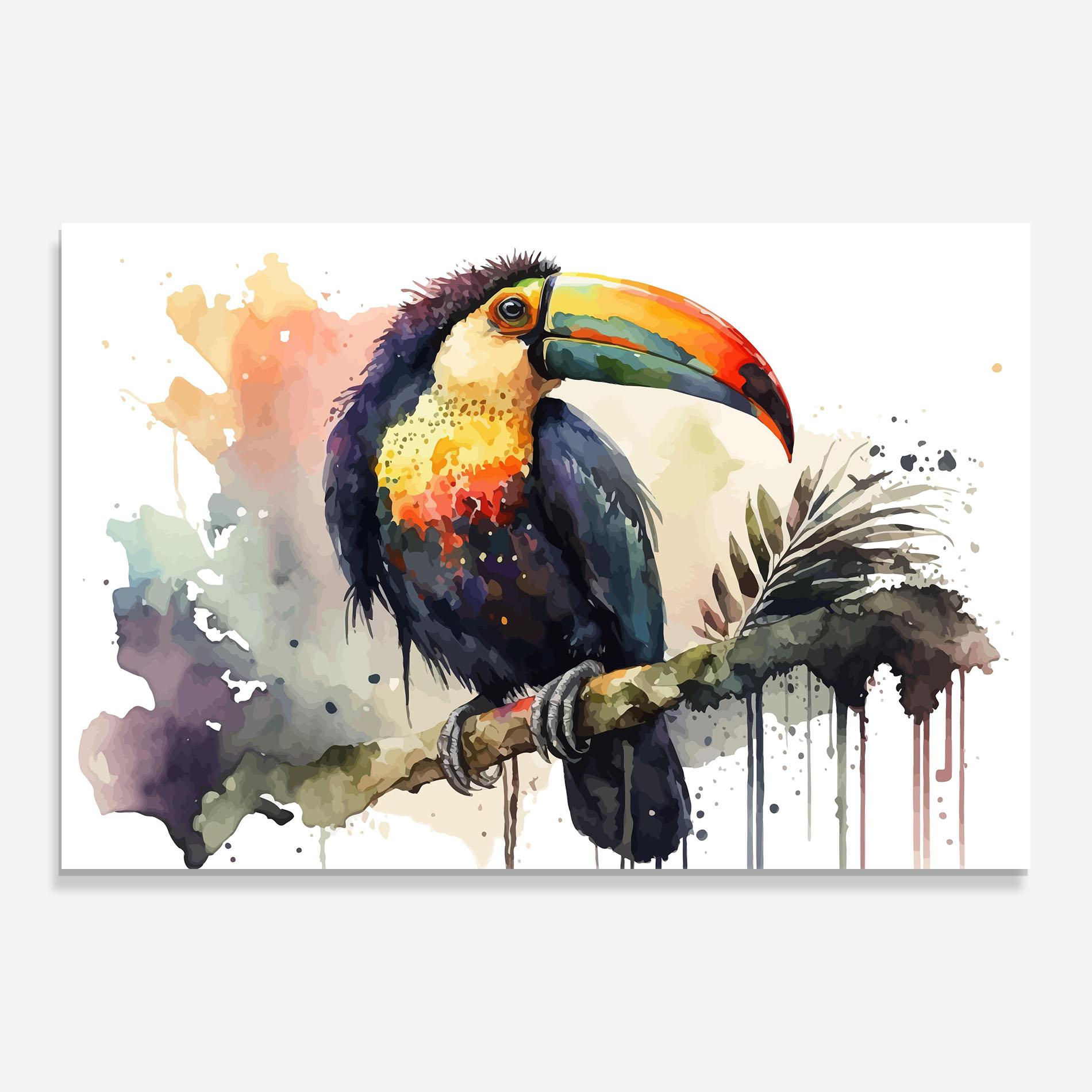Стъклена картина Beautiful Toucan Art mockup 0