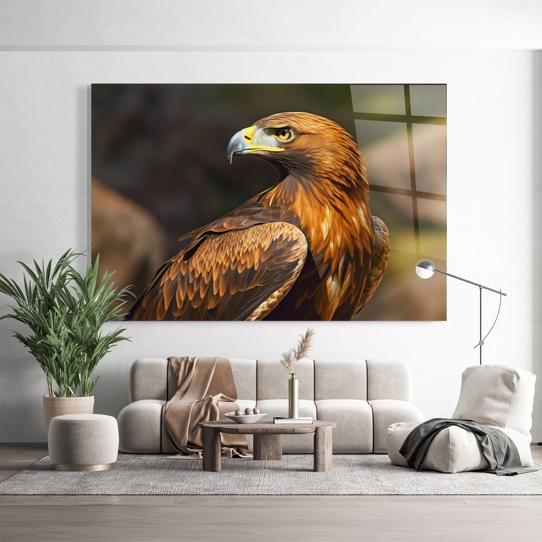 Стъклена картина Brown Eagle mockup 9