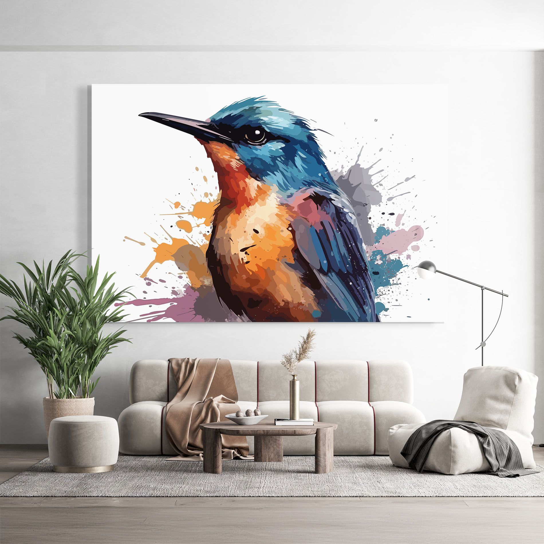 Brush Style Bird mockup 9