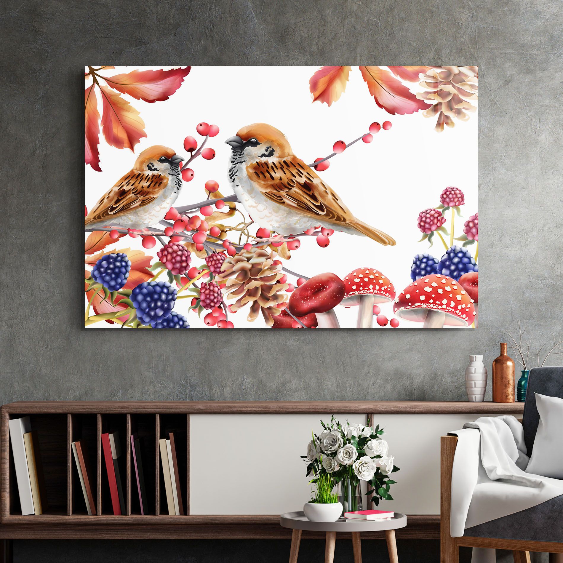 Birds And Berries mockup 2