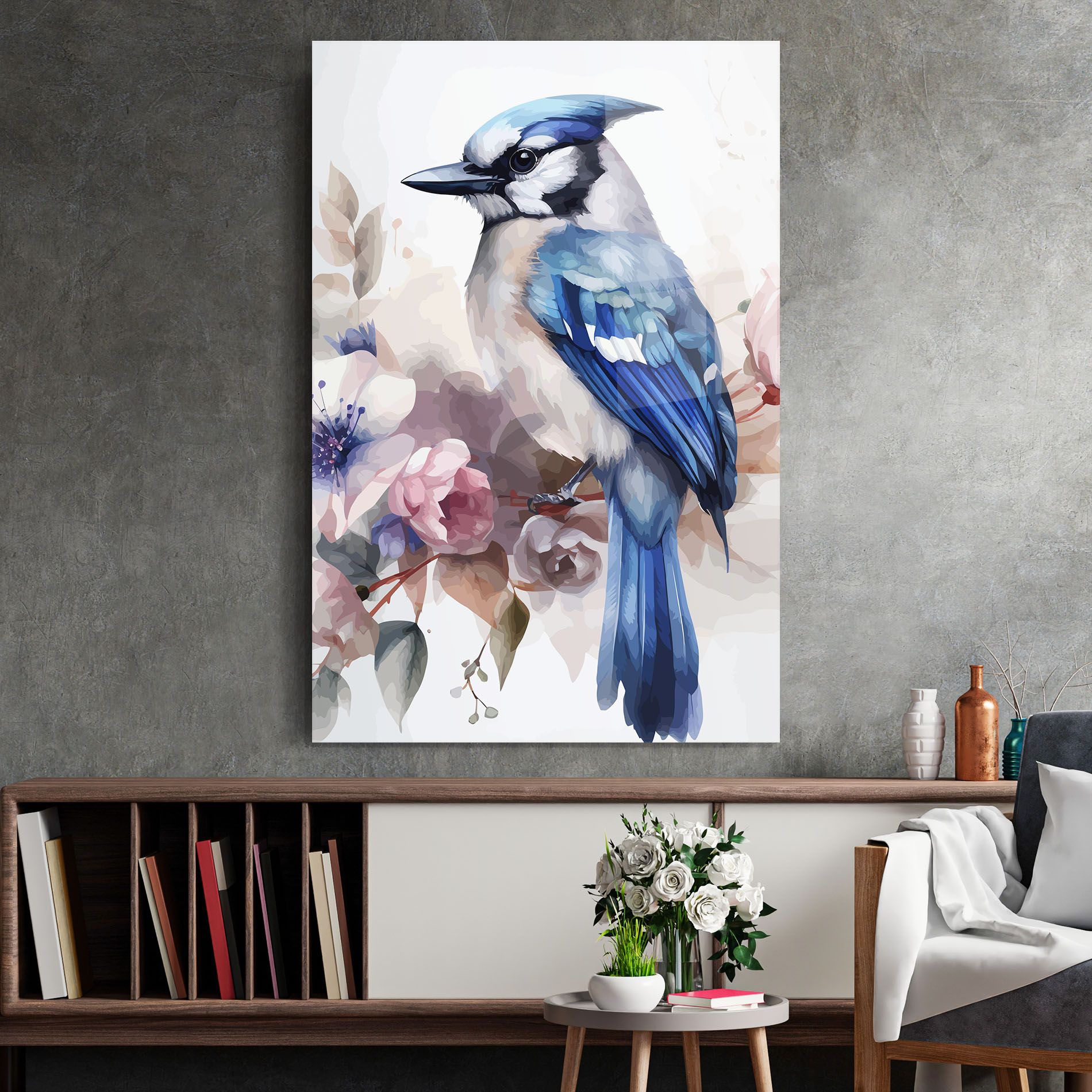Bird Pretty Blue mockup 2