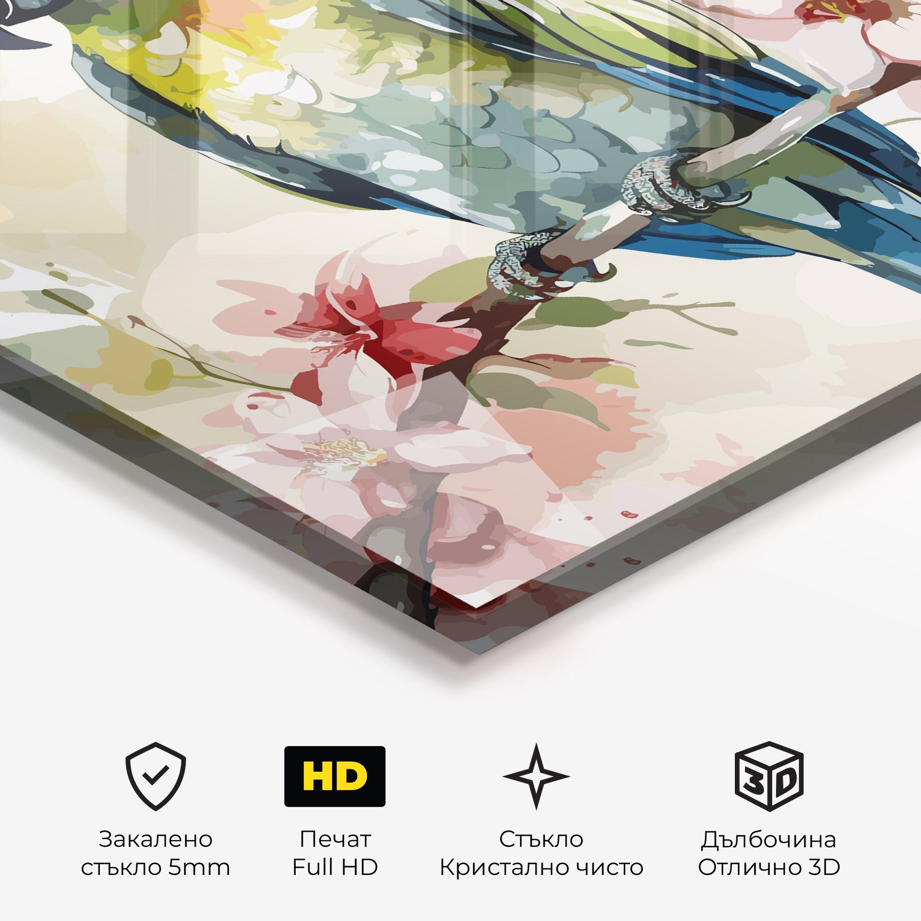 Beautiful Parrot mockup 3