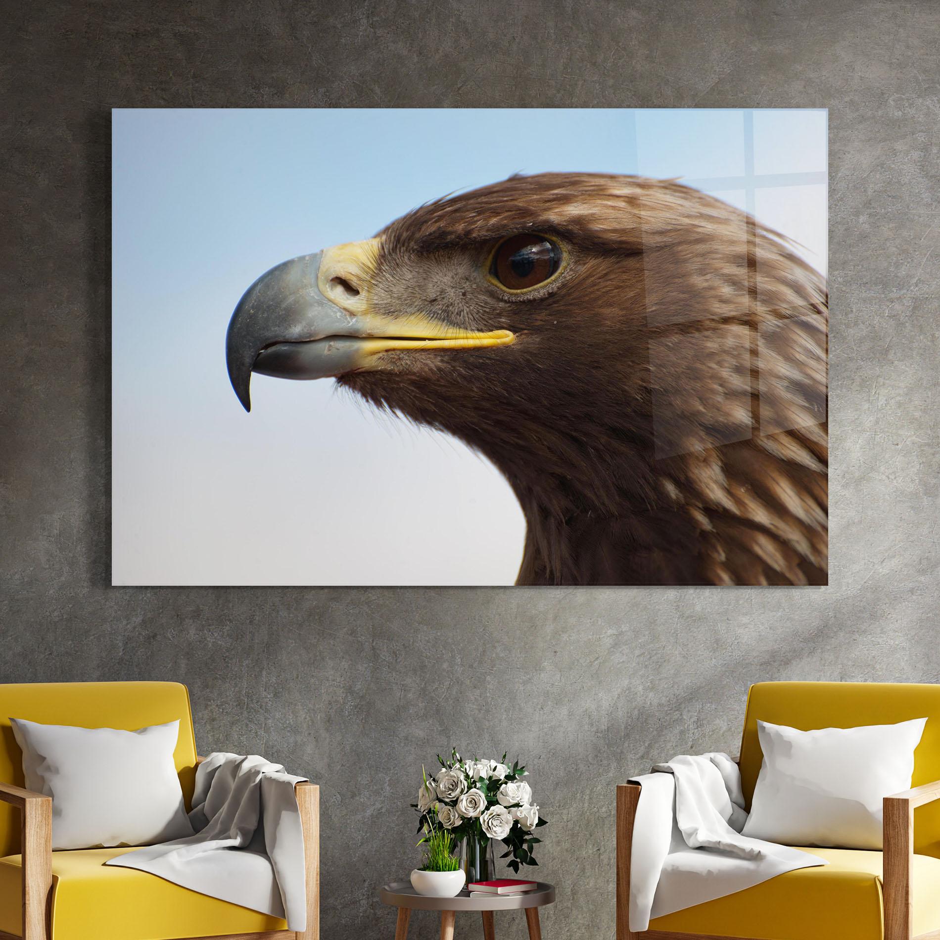 Стъклена картина Brown Head Eagle mockup 4