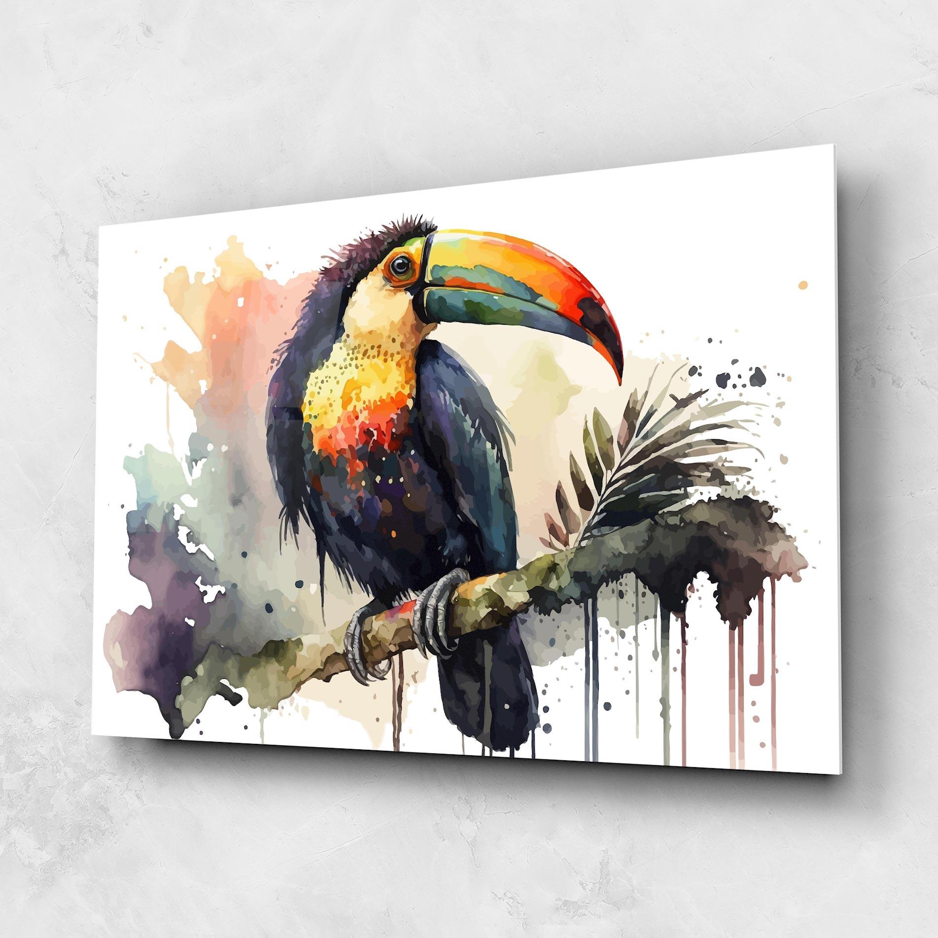 Стъклена картина Beautiful Toucan Art mockup 1