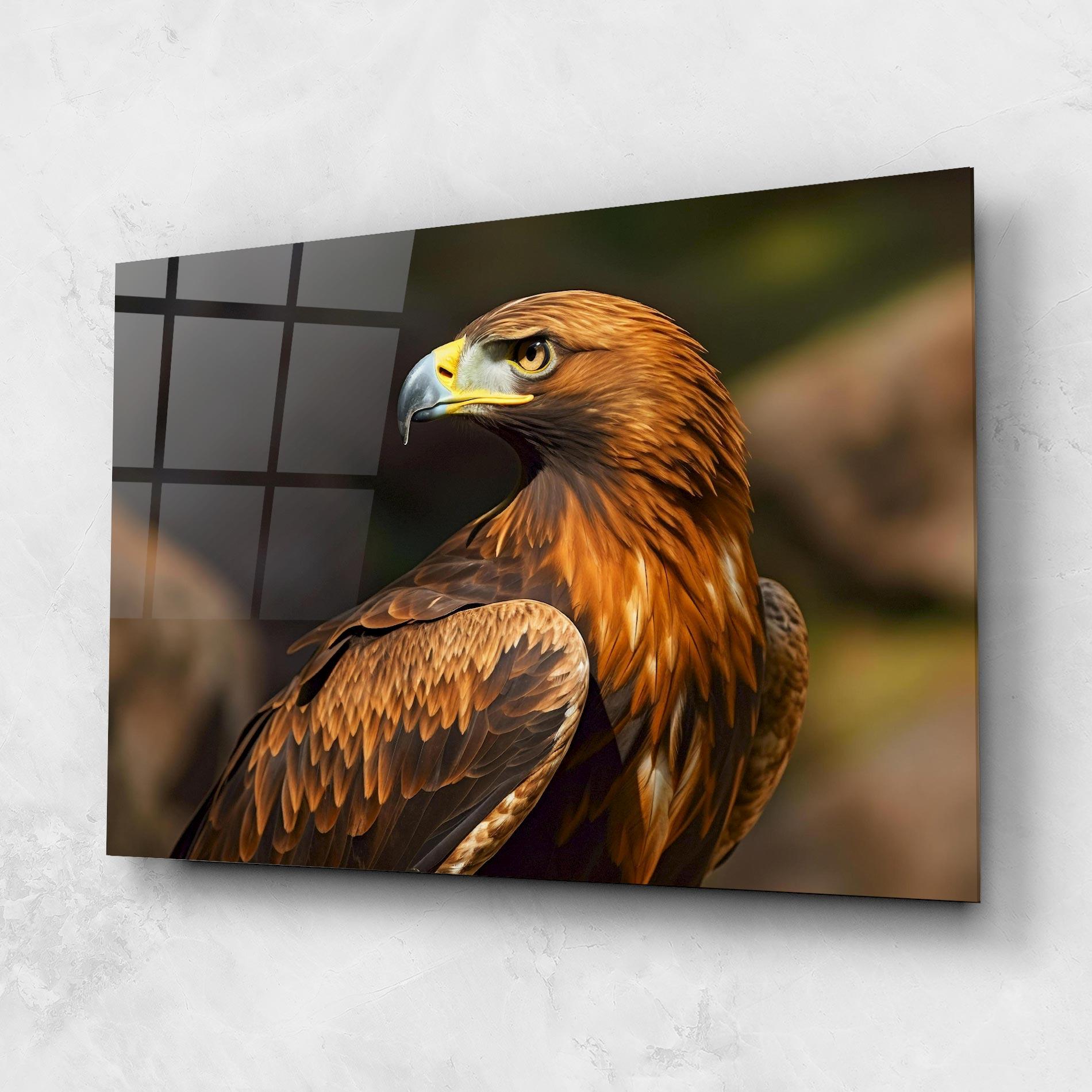 Стъклена картина Brown Eagle mockup 1
