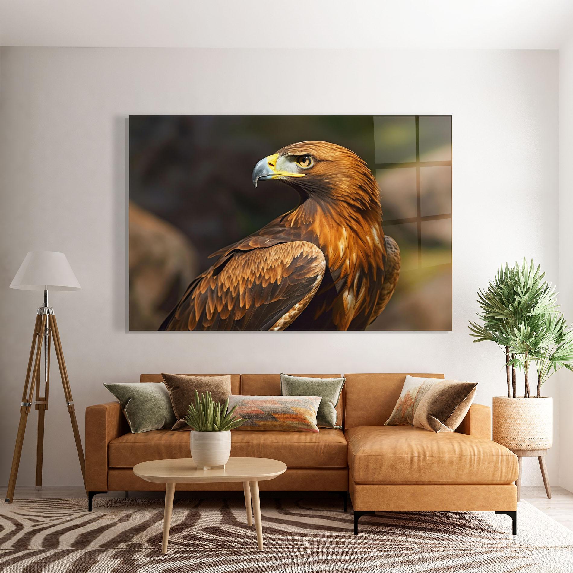 Стъклена картина Brown Eagle mockup 7