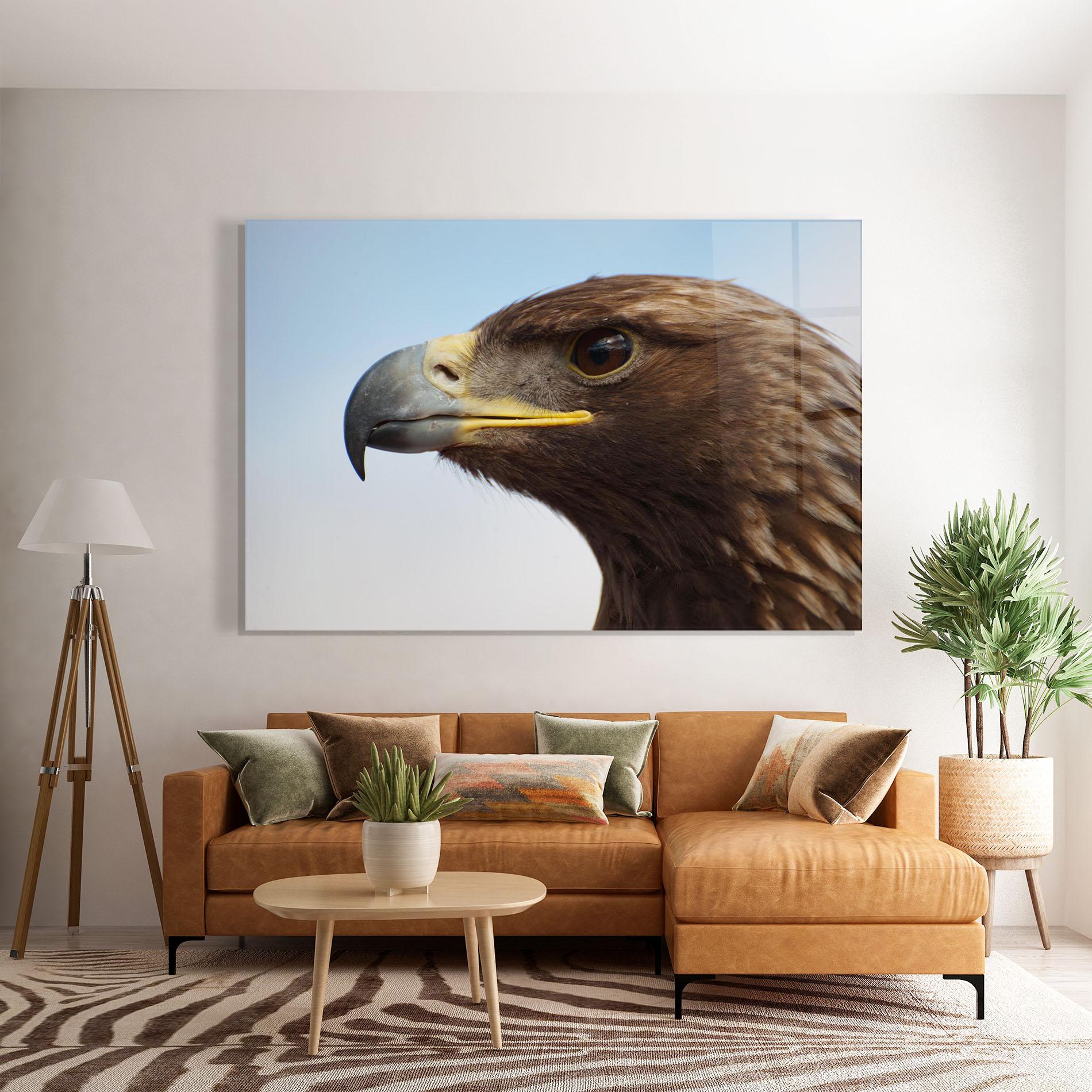 Стъклена картина Brown Head Eagle mockup 7
