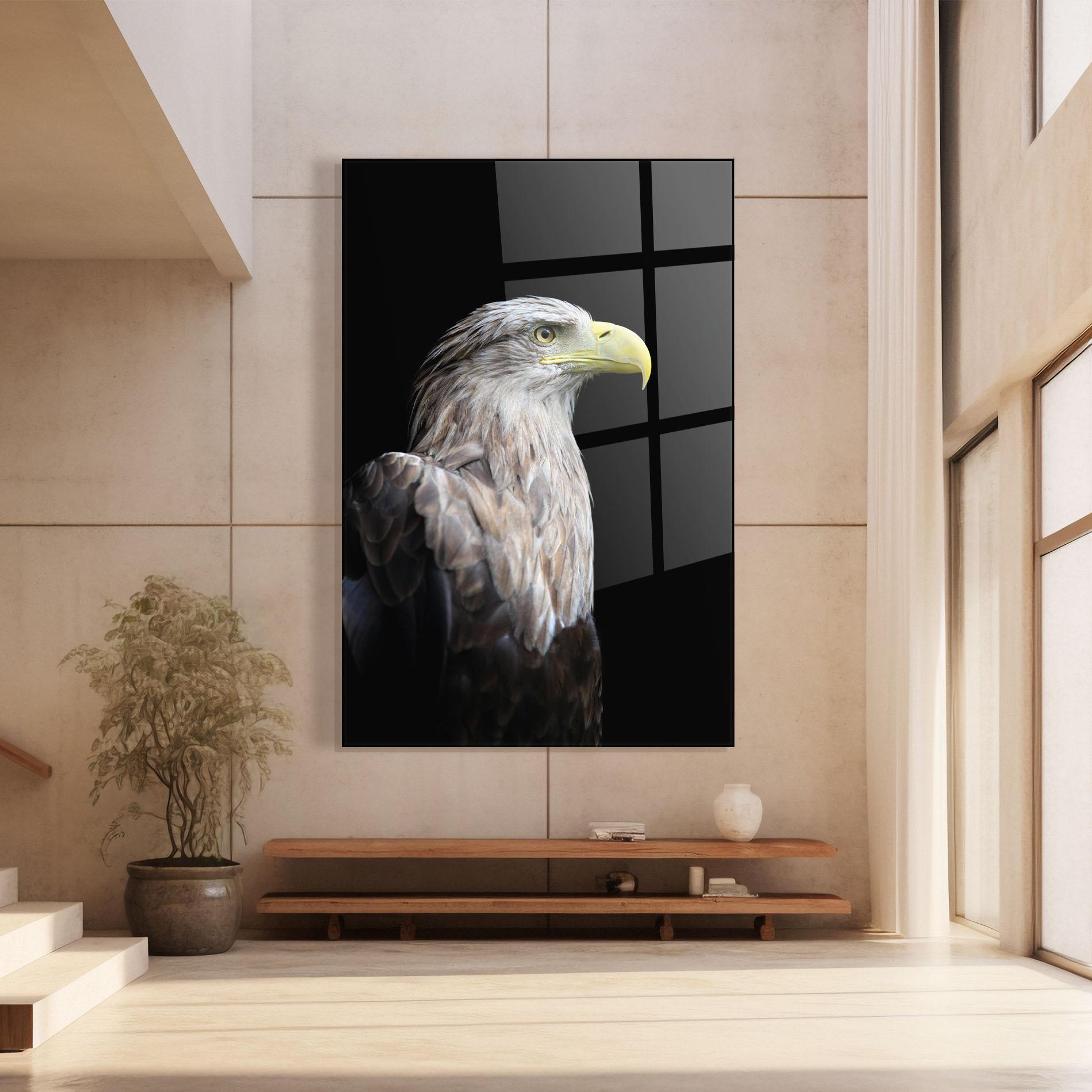 Стъклена картина Close Up Eagle mockup 8