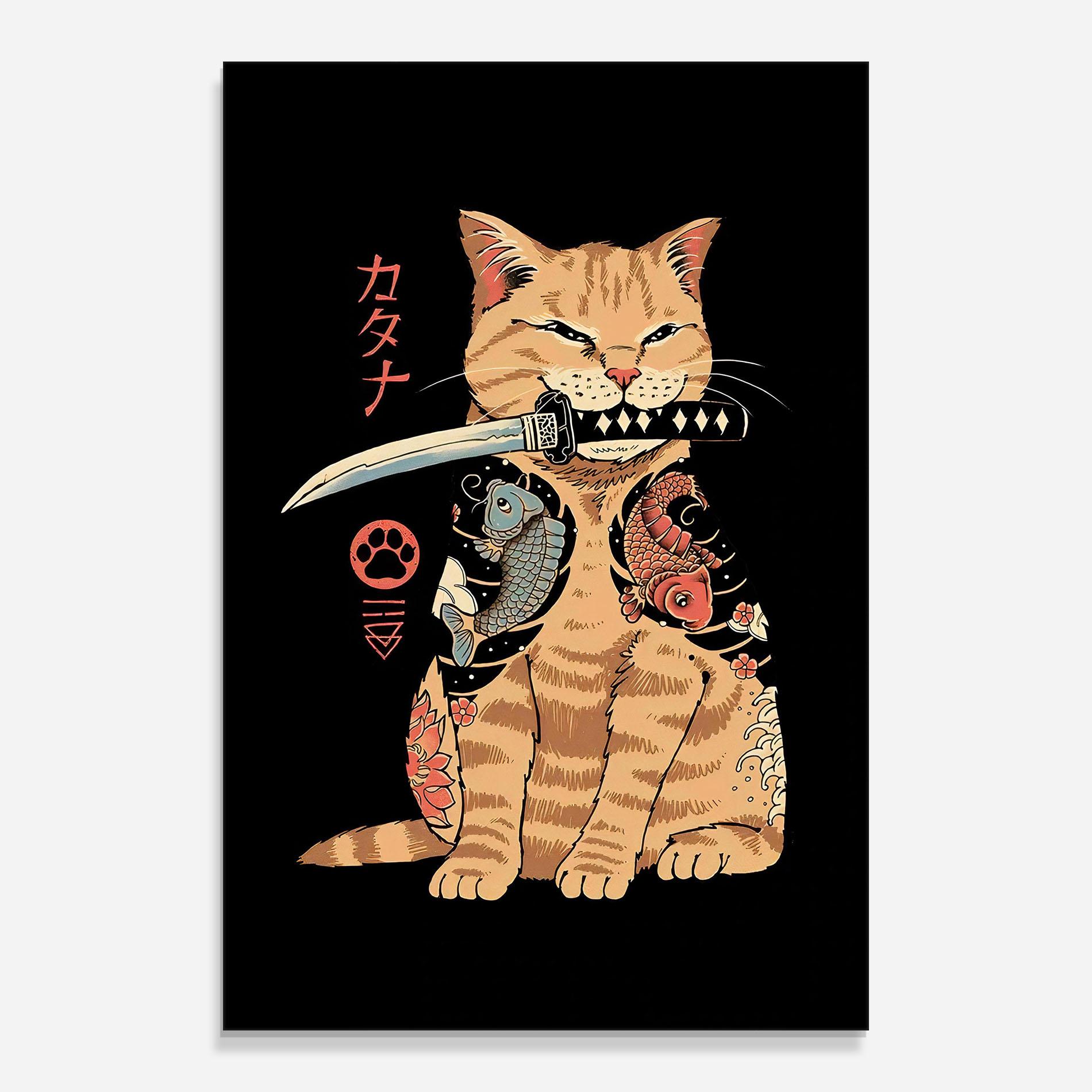 Стъклена картина Catana mockup 0