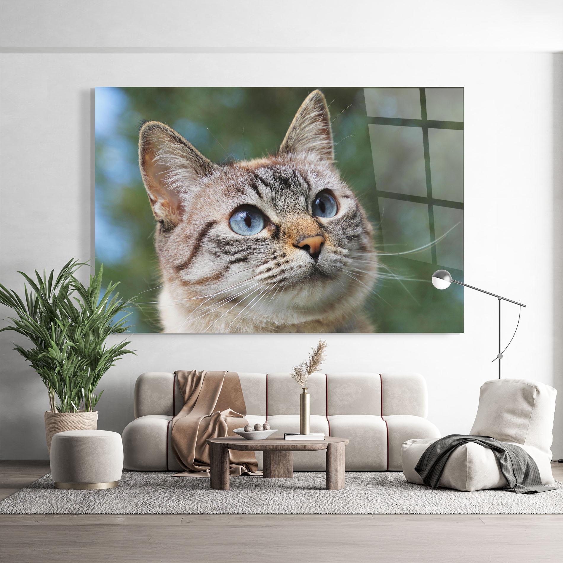 Стъклена картина Blue Eyes Cutie mockup 9