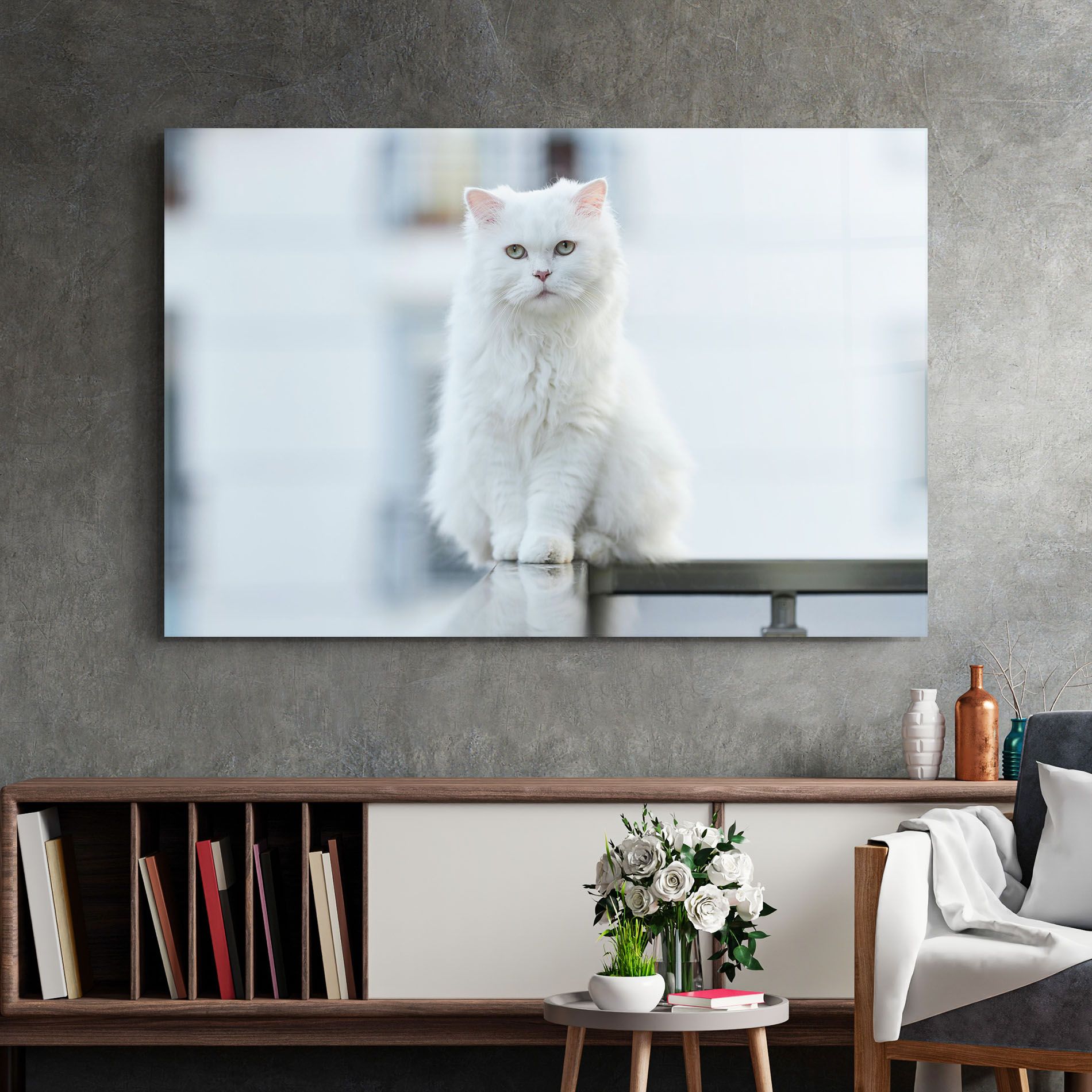 Big White Cat mockup 2