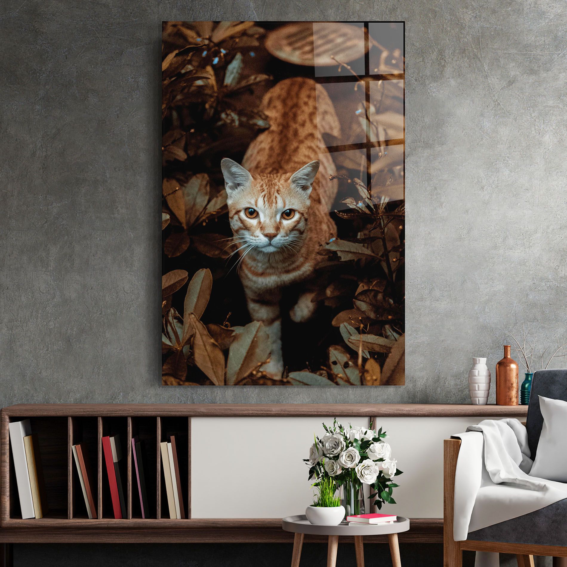 Autumn Orange Cat mockup 2