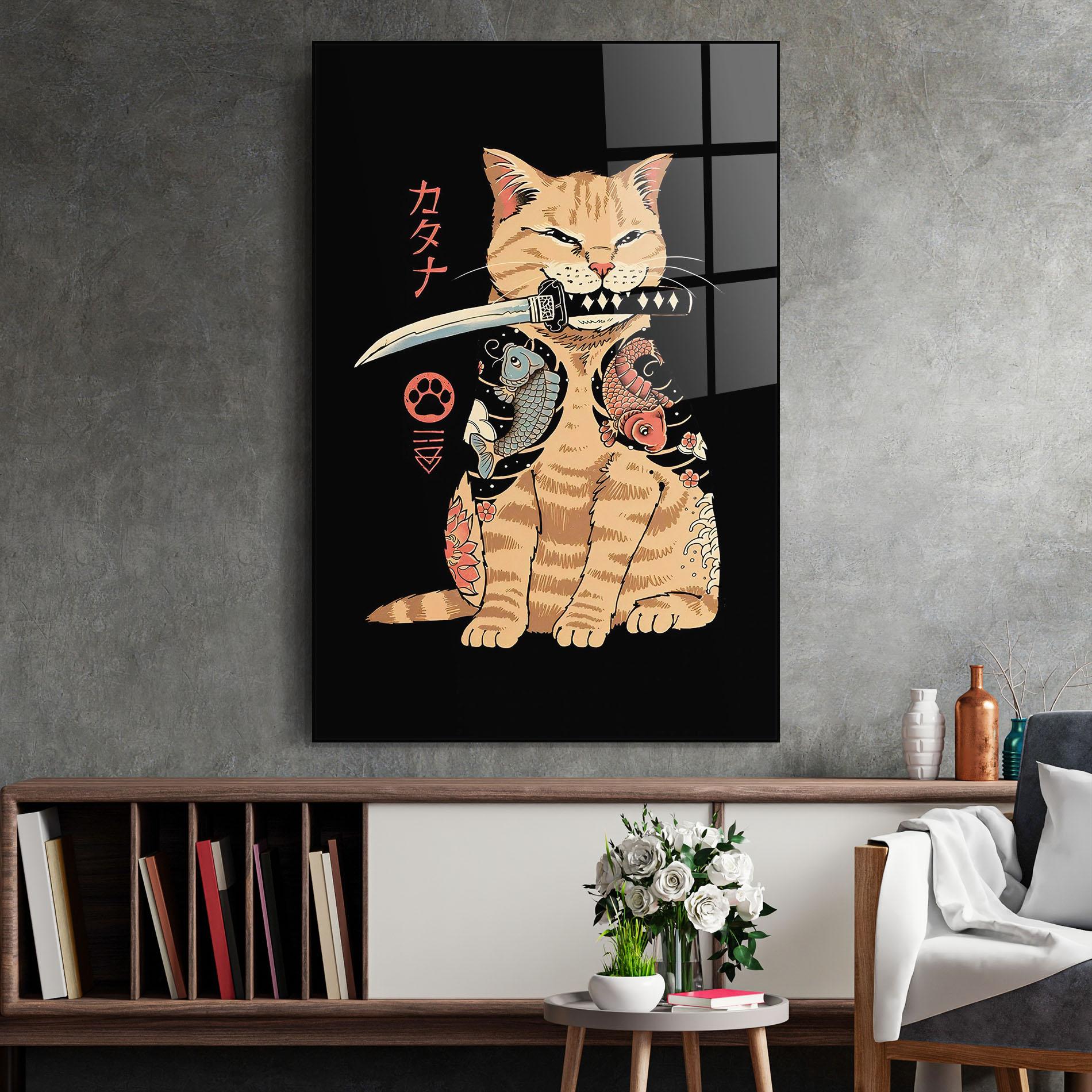 Стъклена картина Catana mockup 2