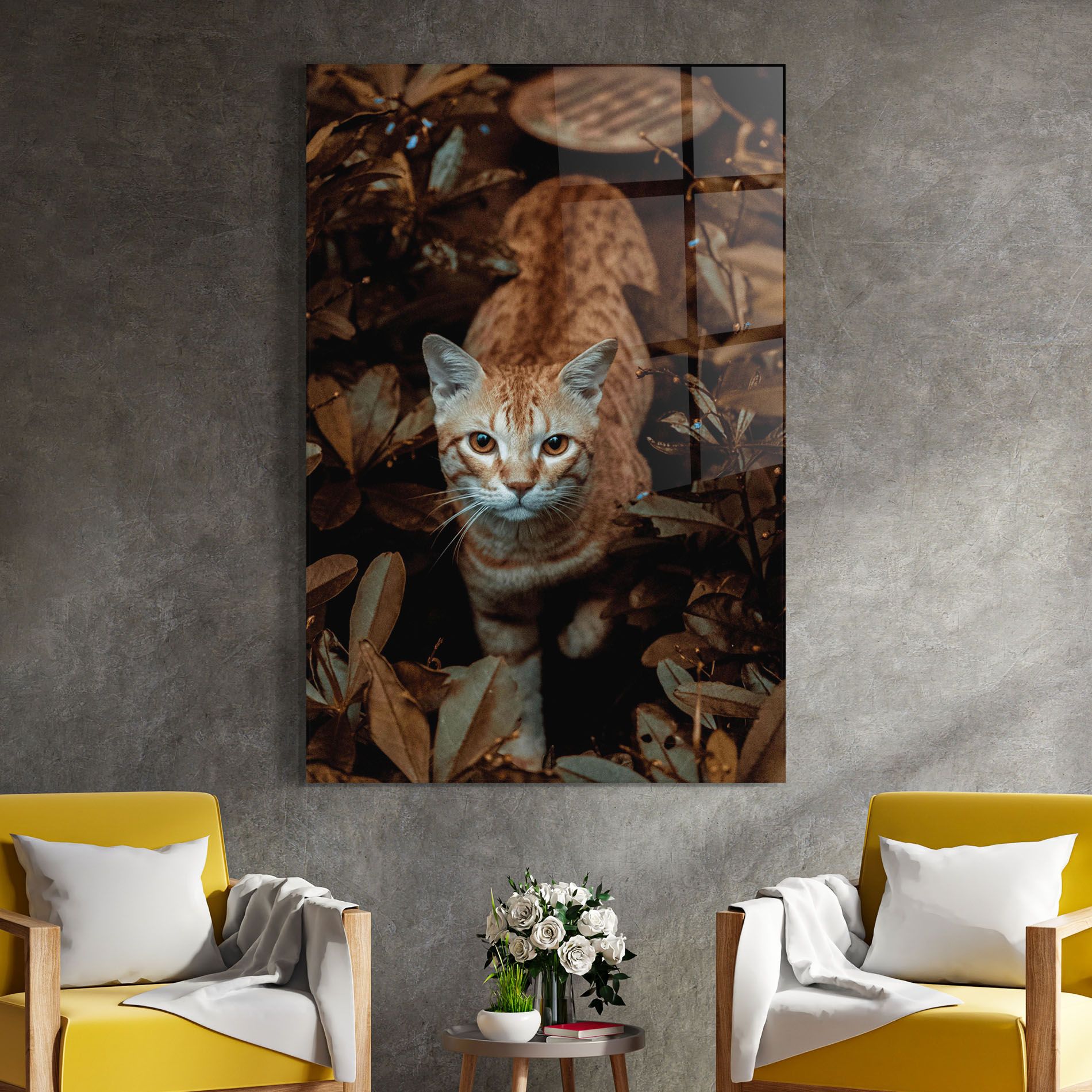 Autumn Orange Cat mockup 4