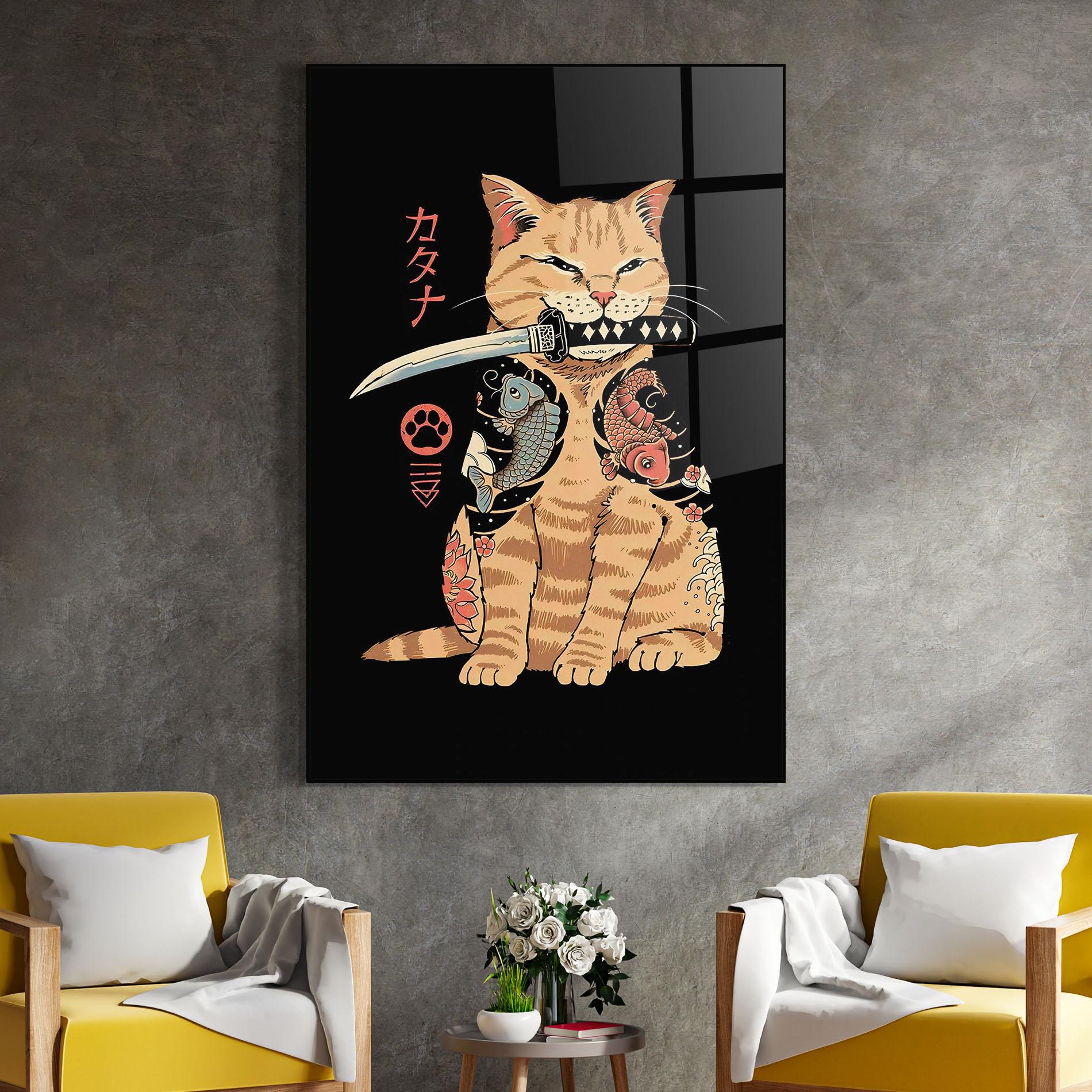 Стъклена картина Catana mockup 4