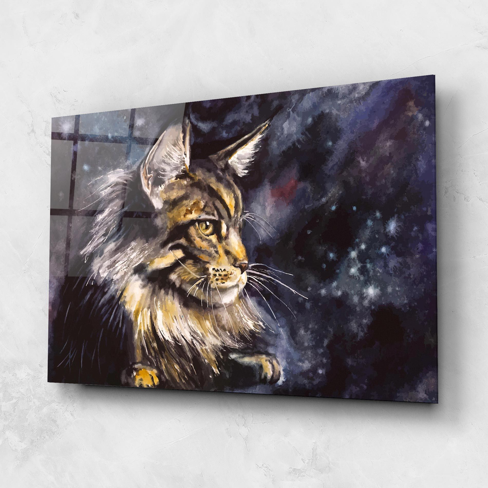 Cat Watercolor Art mockup 1
