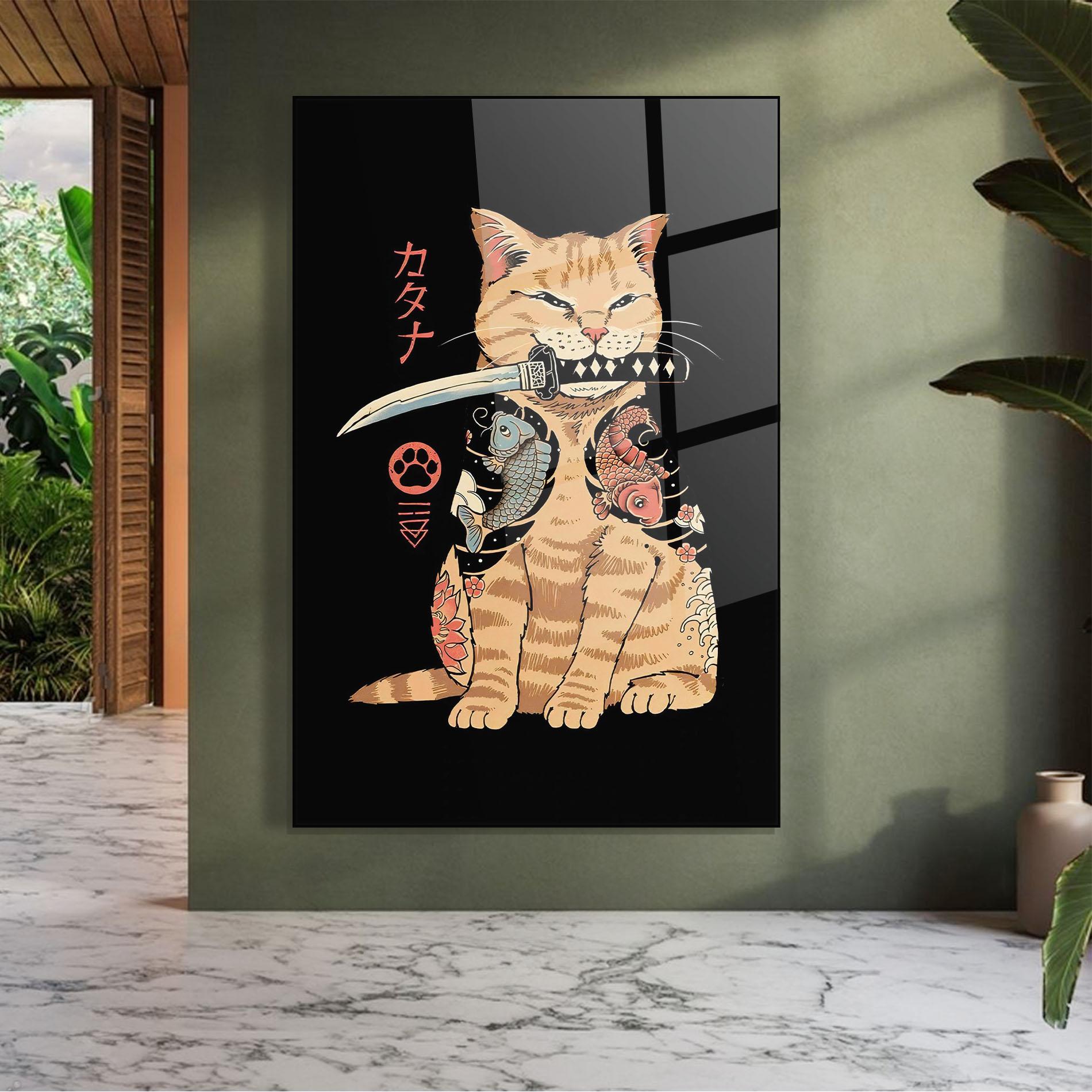 Стъклена картина Catana mockup 7