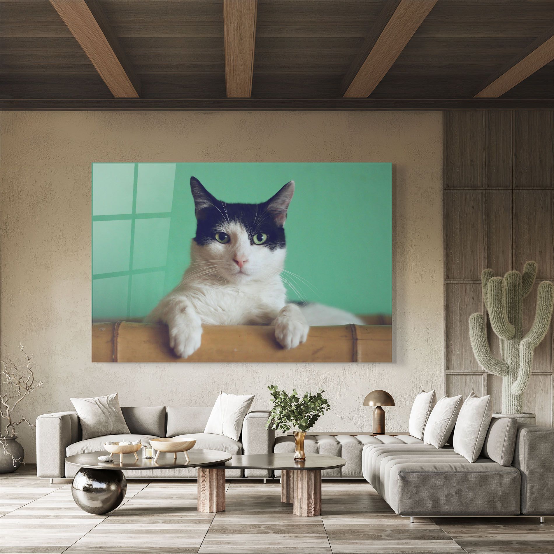 Black White Cat mockup 8