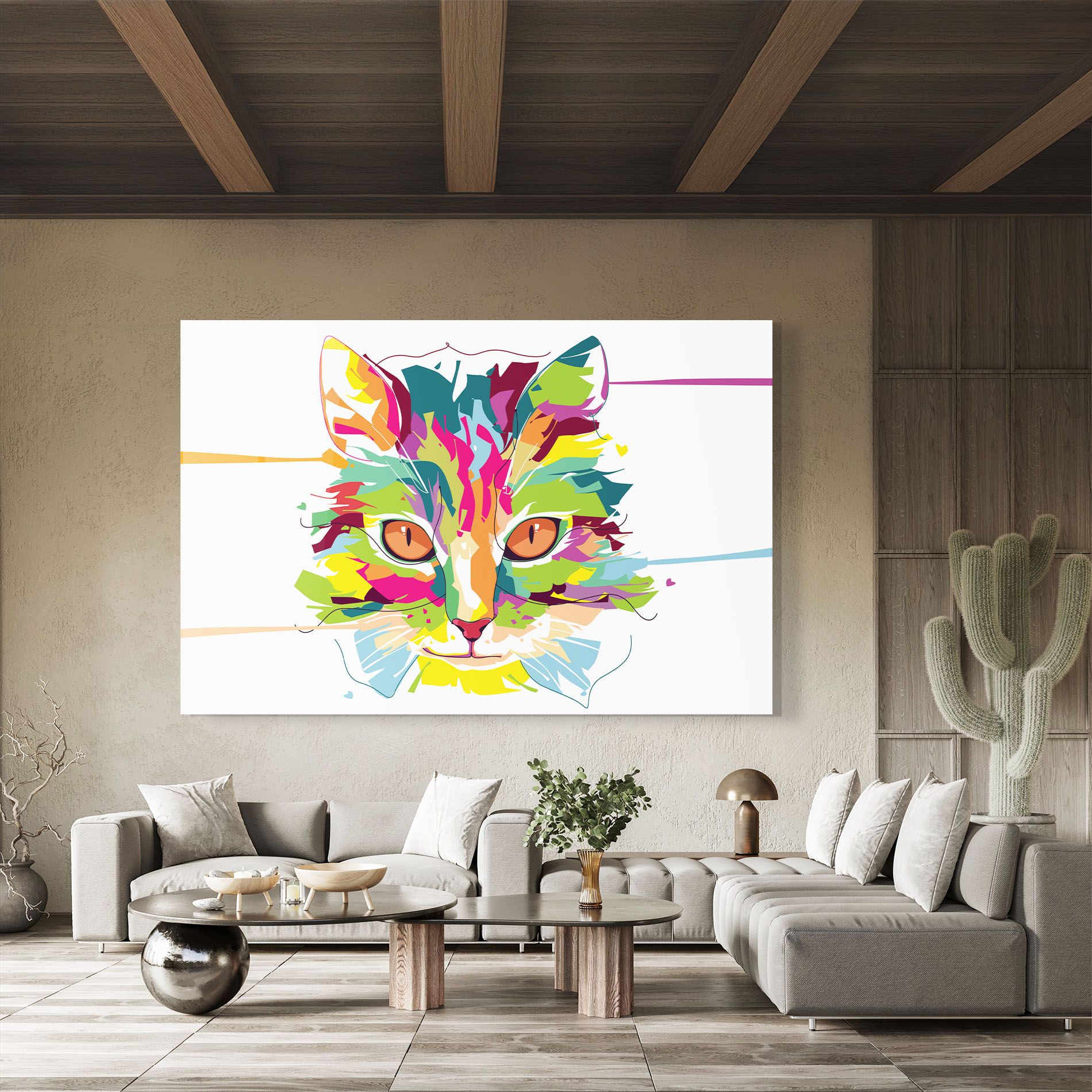 Cat Art Close Up mockup 8