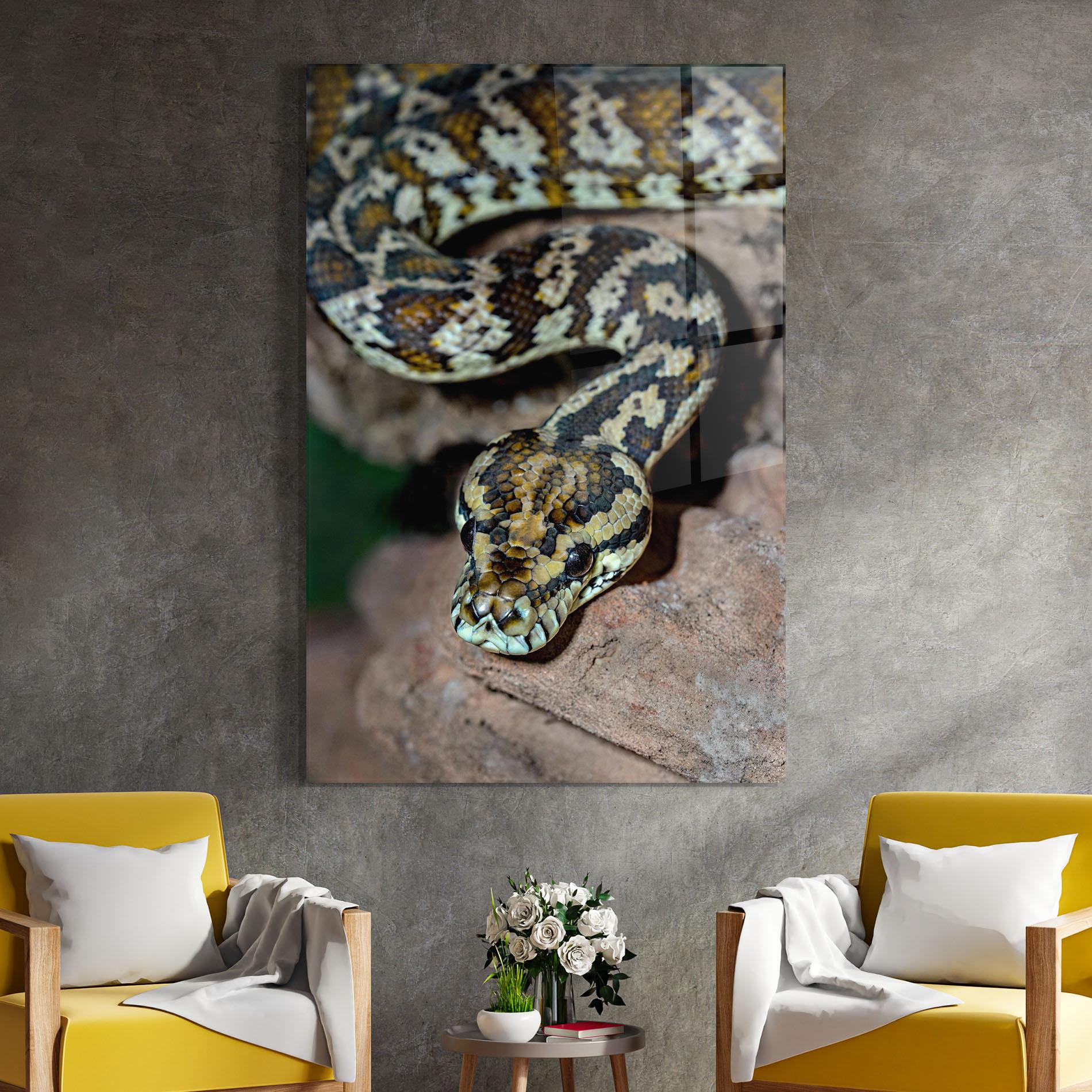 Стъклена картина King Snake mockup 4