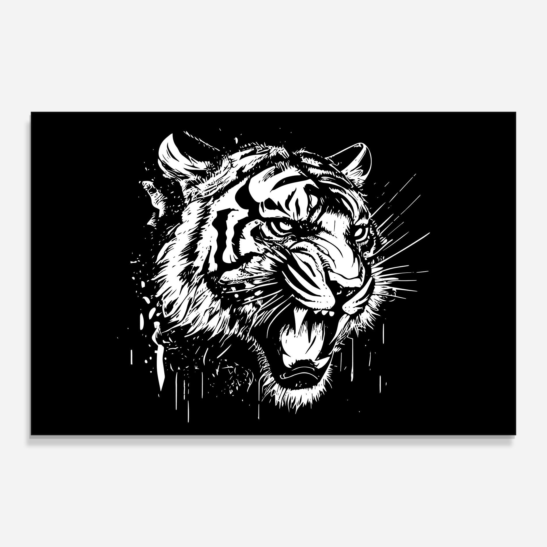 Angry Tiger Head mockup 0