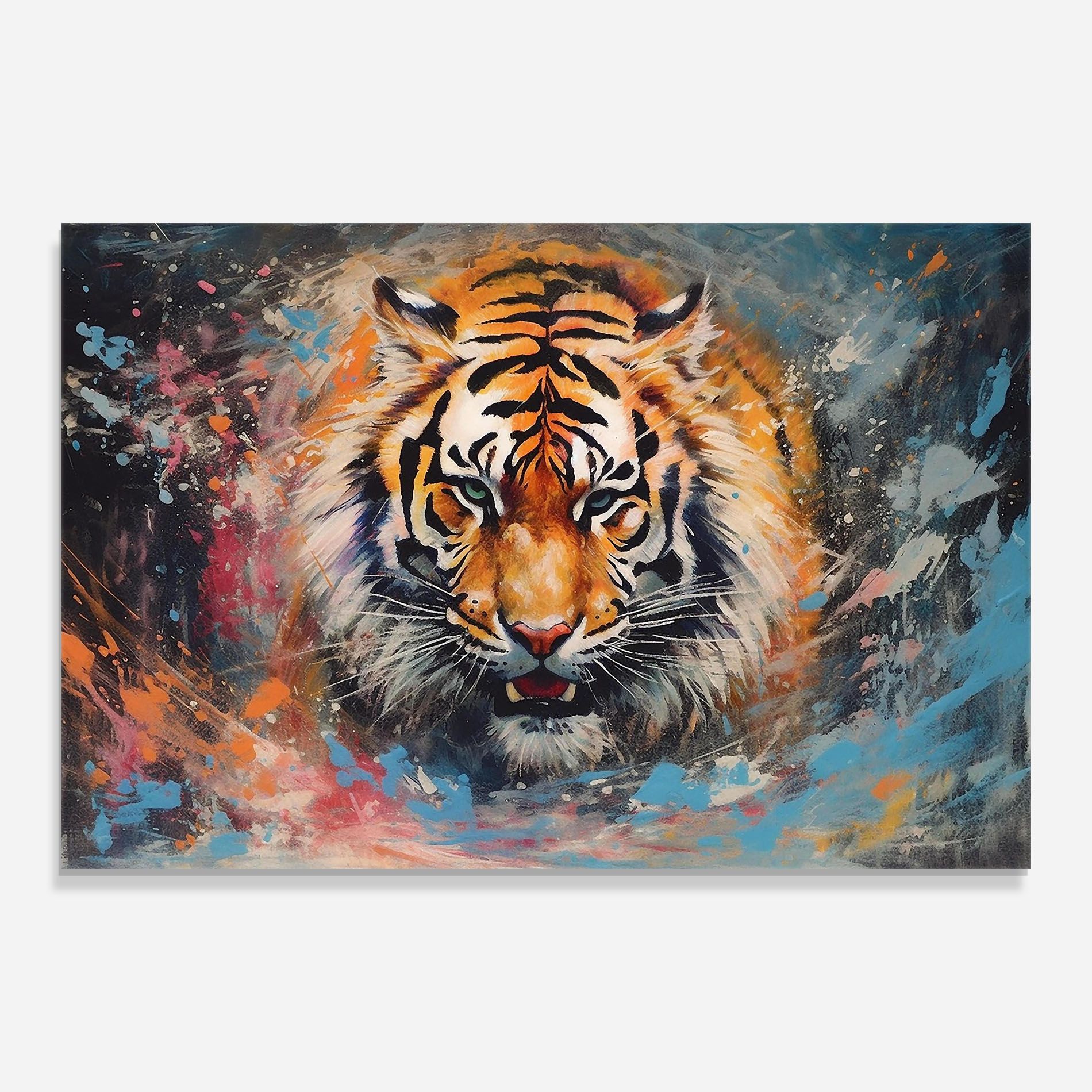 Orange Tiger Painting mockup 0