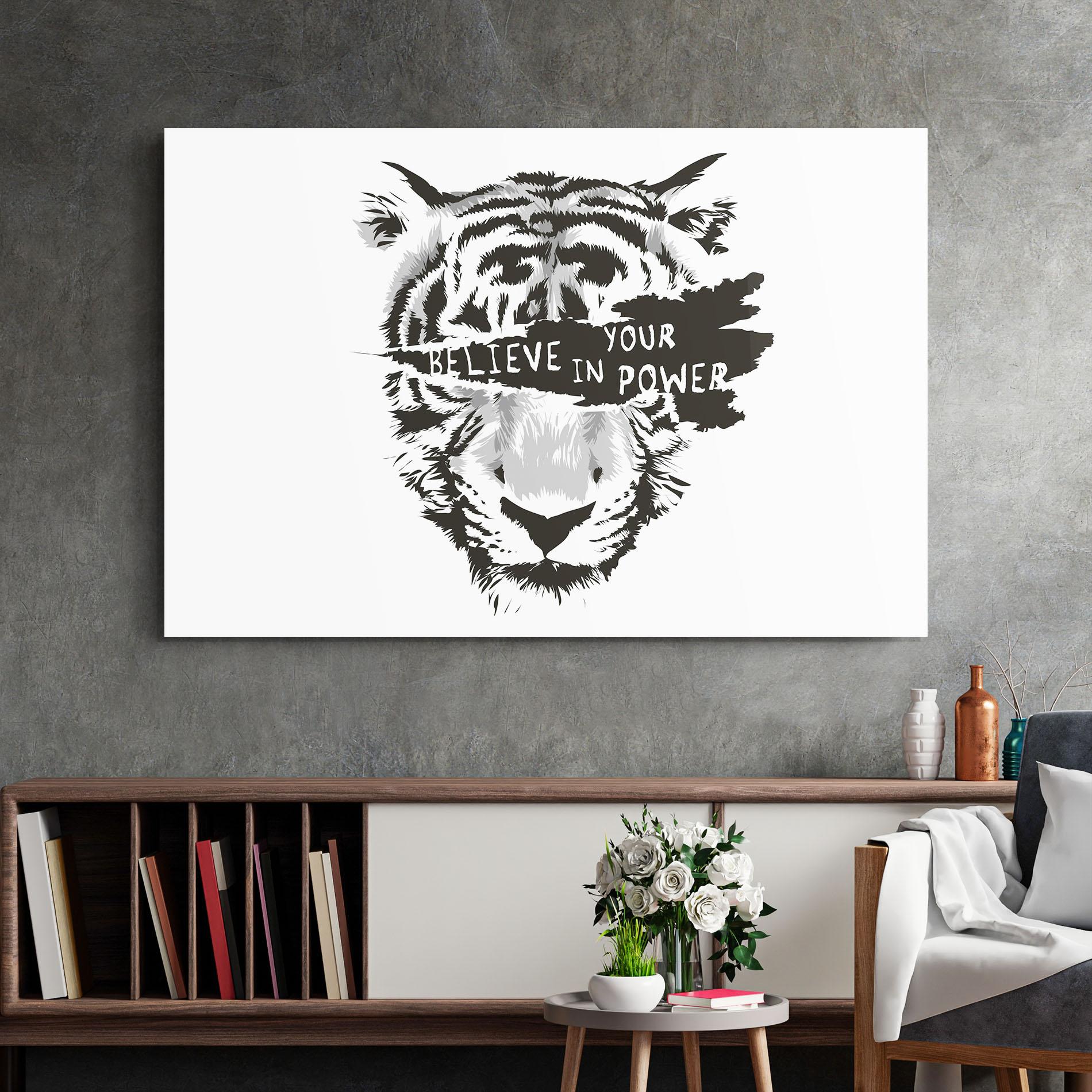 Стъклена картина Belive In Your Power mockup 2