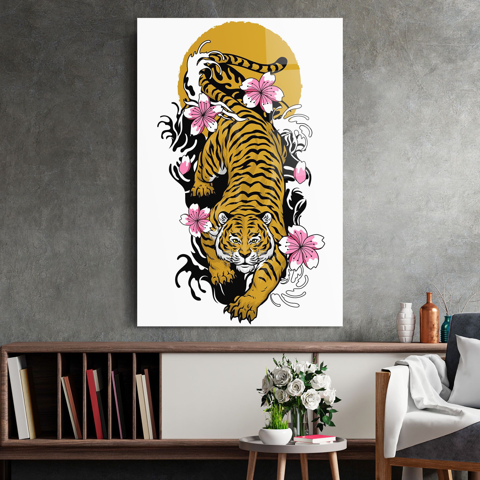 Japanese Style Tiger mockup 2