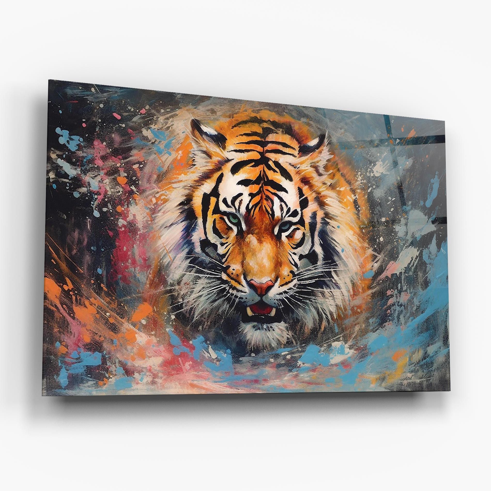 Orange Tiger Painting mockup 6
