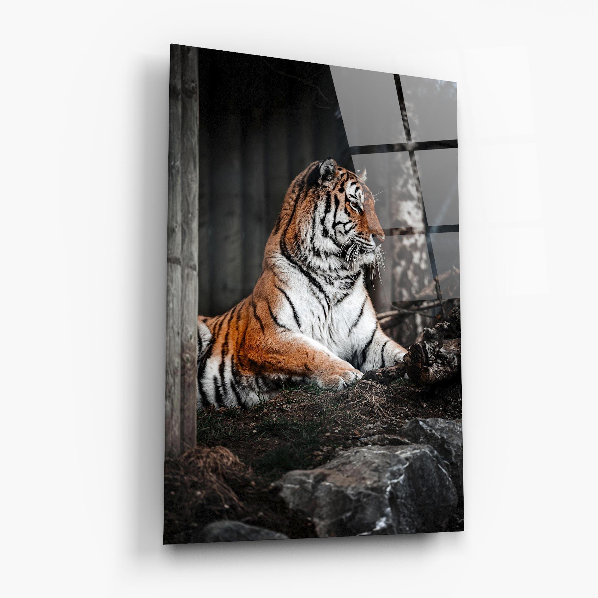 Стъклена картина Forest Tiger mockup 6