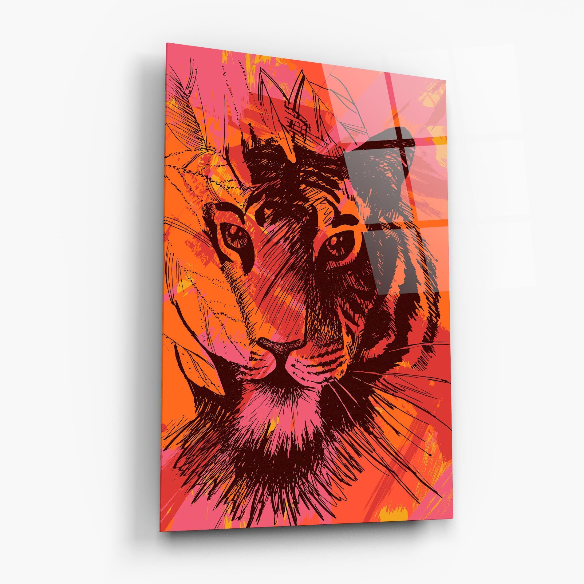 Orange Red Tiger mockup 6