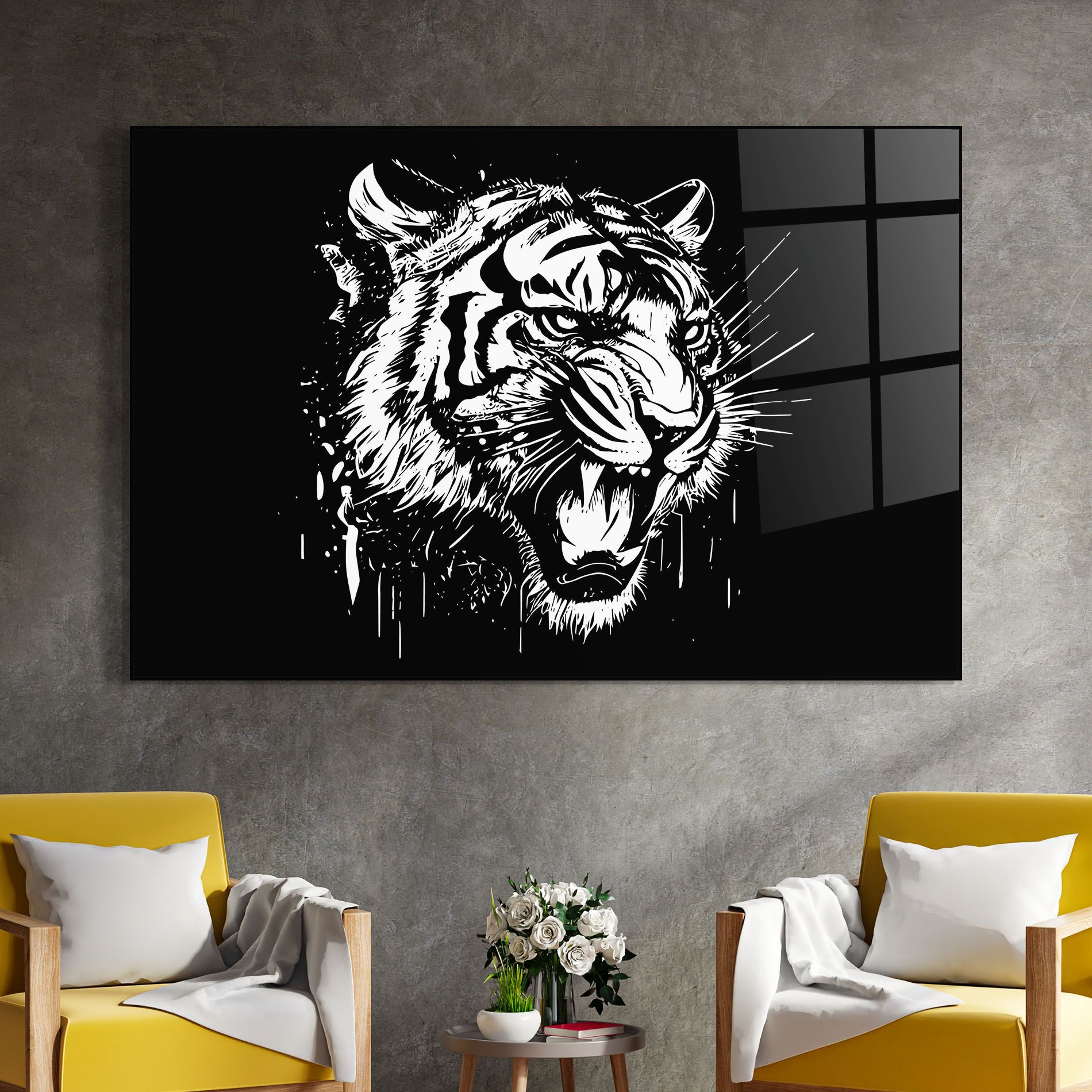 Angry Tiger Head mockup 4