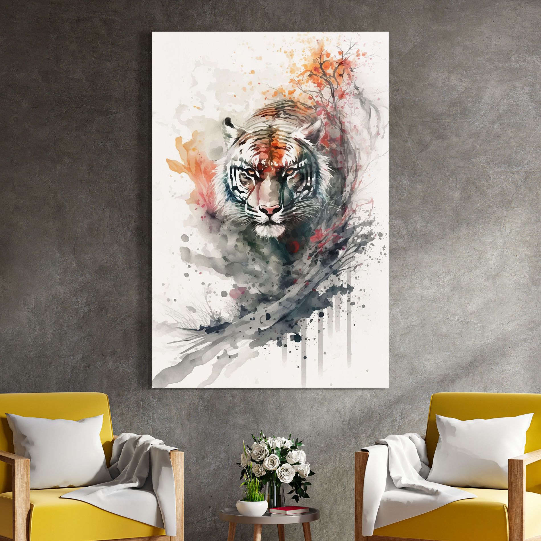 Beautiful Tiger Art mockup 4