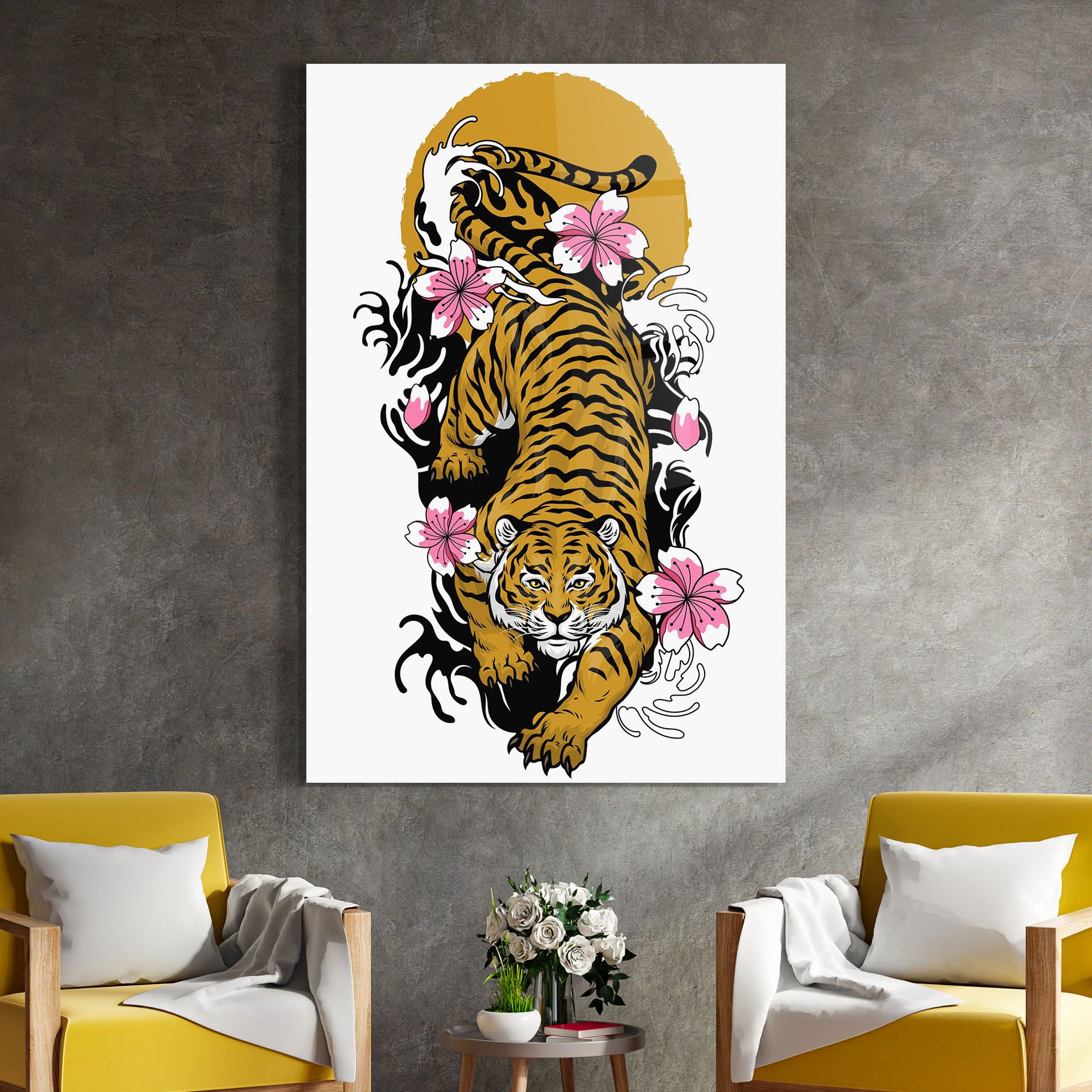 Japanese Style Tiger mockup 4