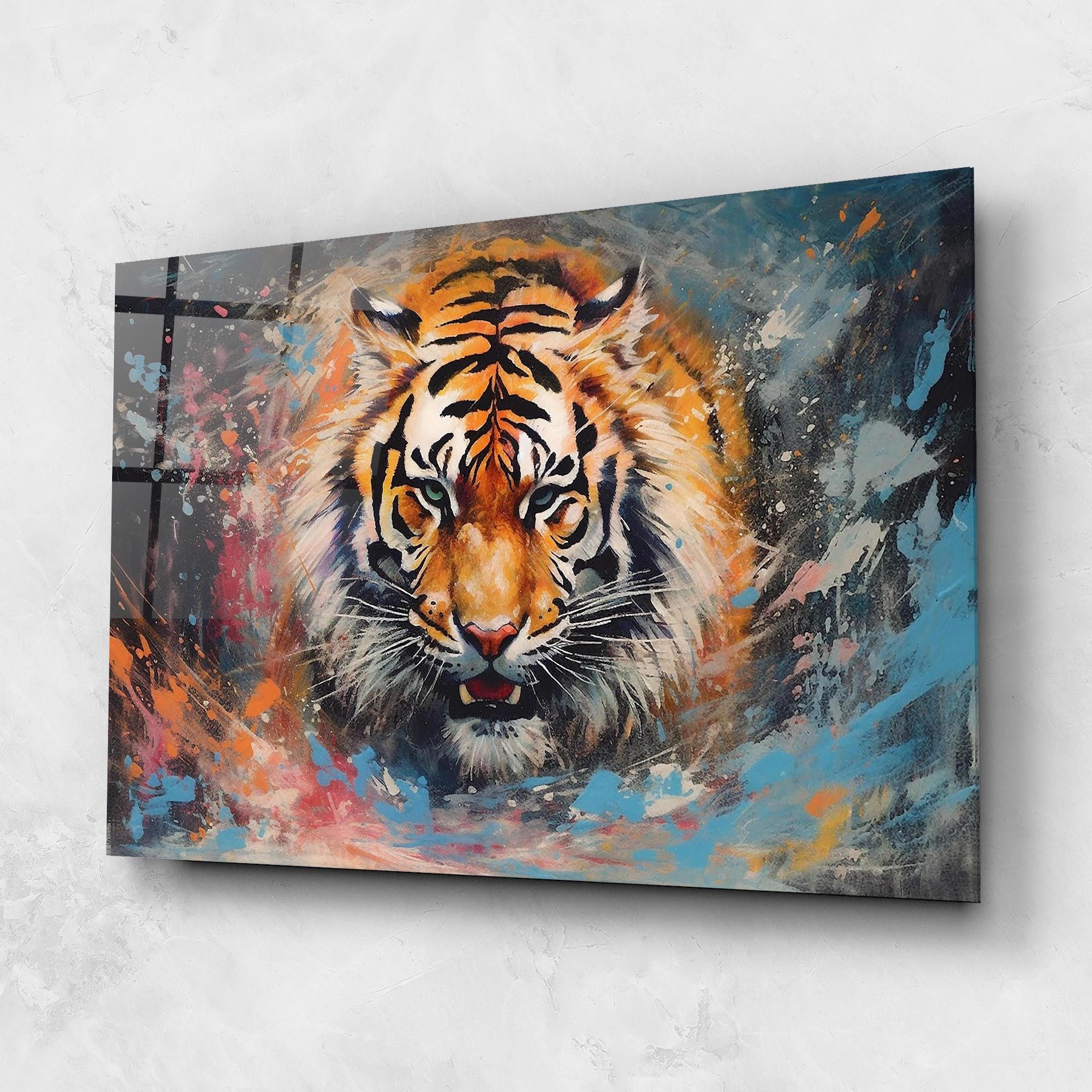 Orange Tiger Painting mockup 1