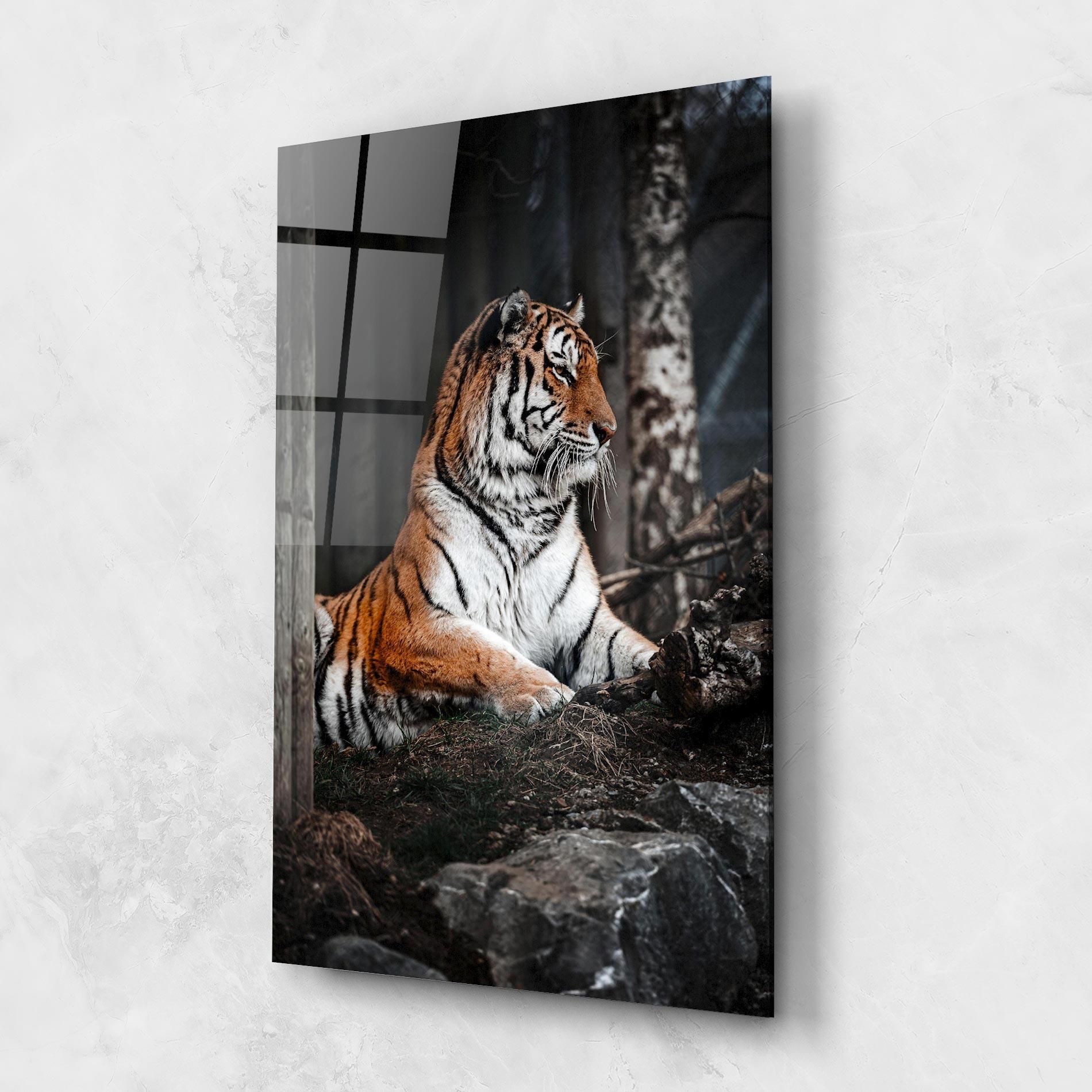 Стъклена картина Forest Tiger mockup 1