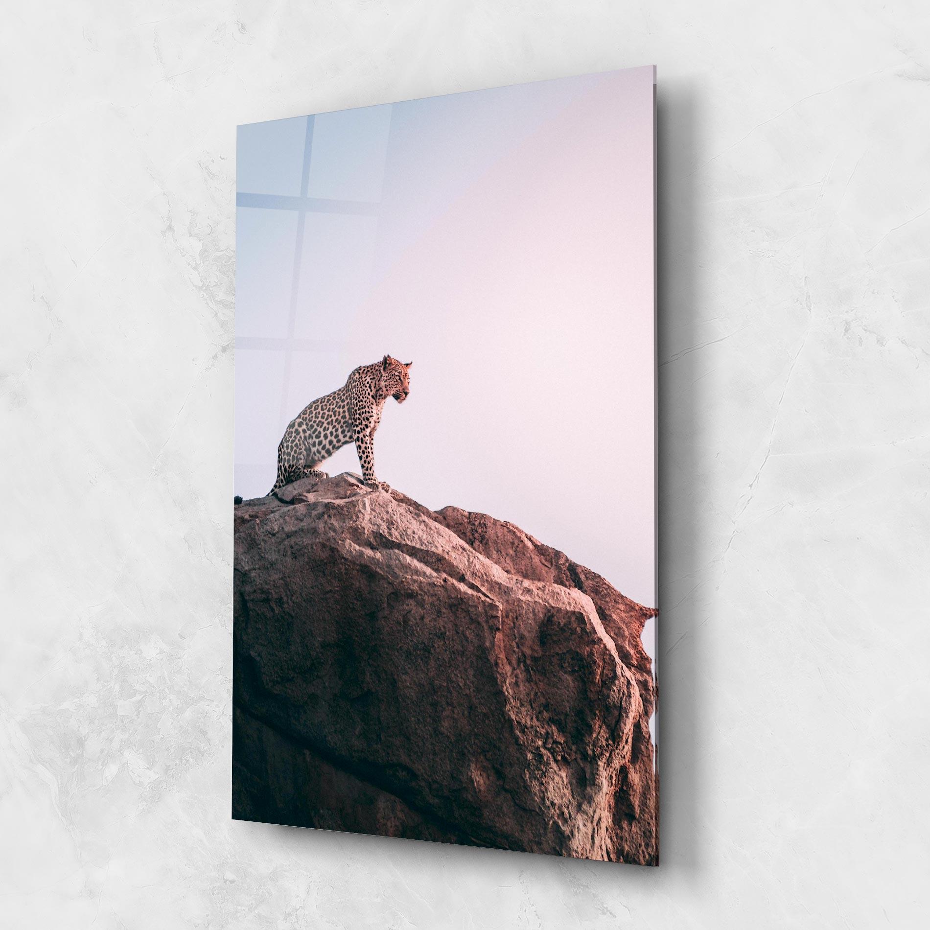Стъклена картина Mountain Leopard mockup 1
